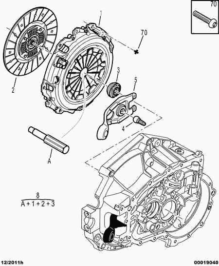 Opel 2055 AT - Диск зчеплення autozip.com.ua