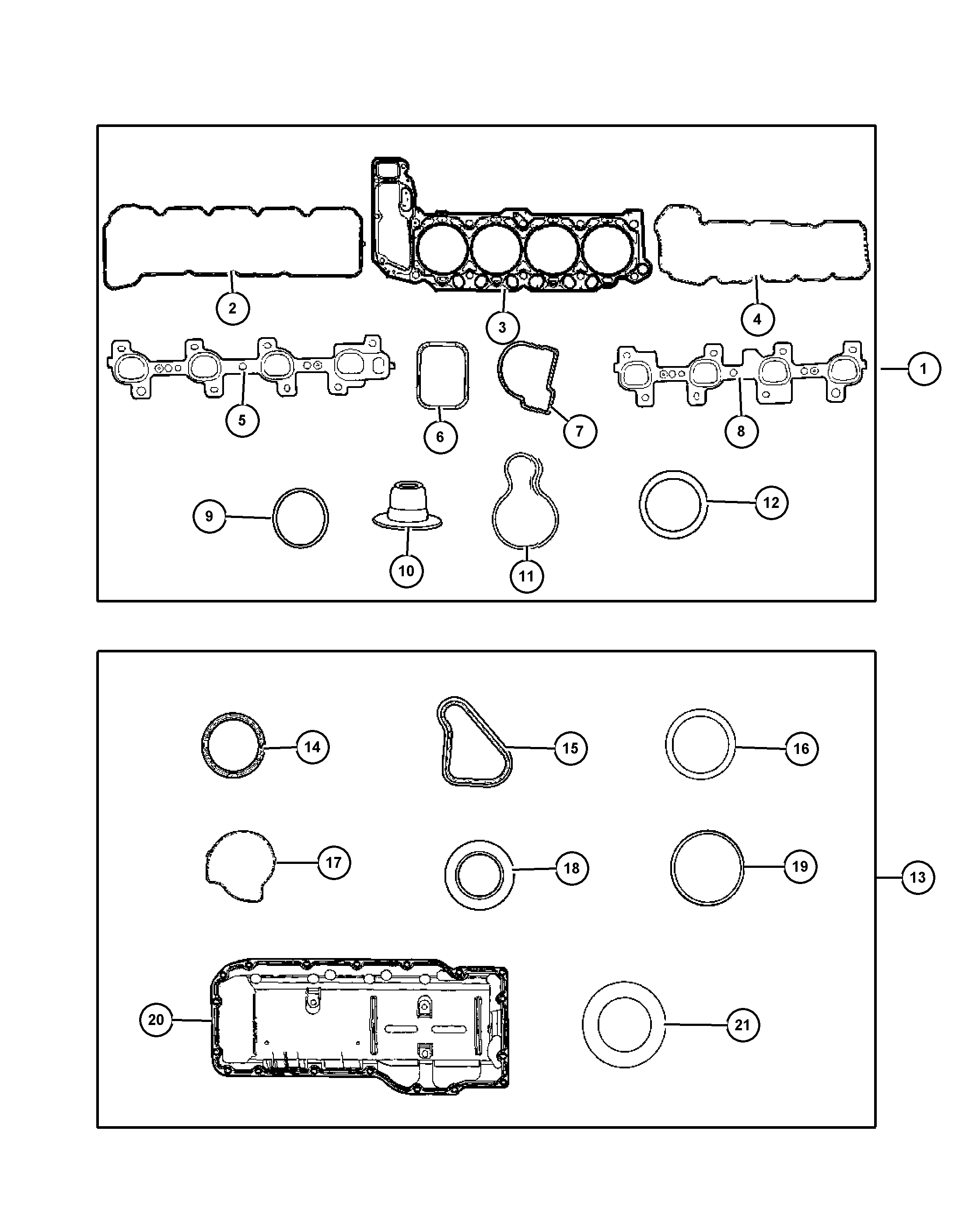 Jeep 53010 310AB - Прокладка, впускний колектор autozip.com.ua