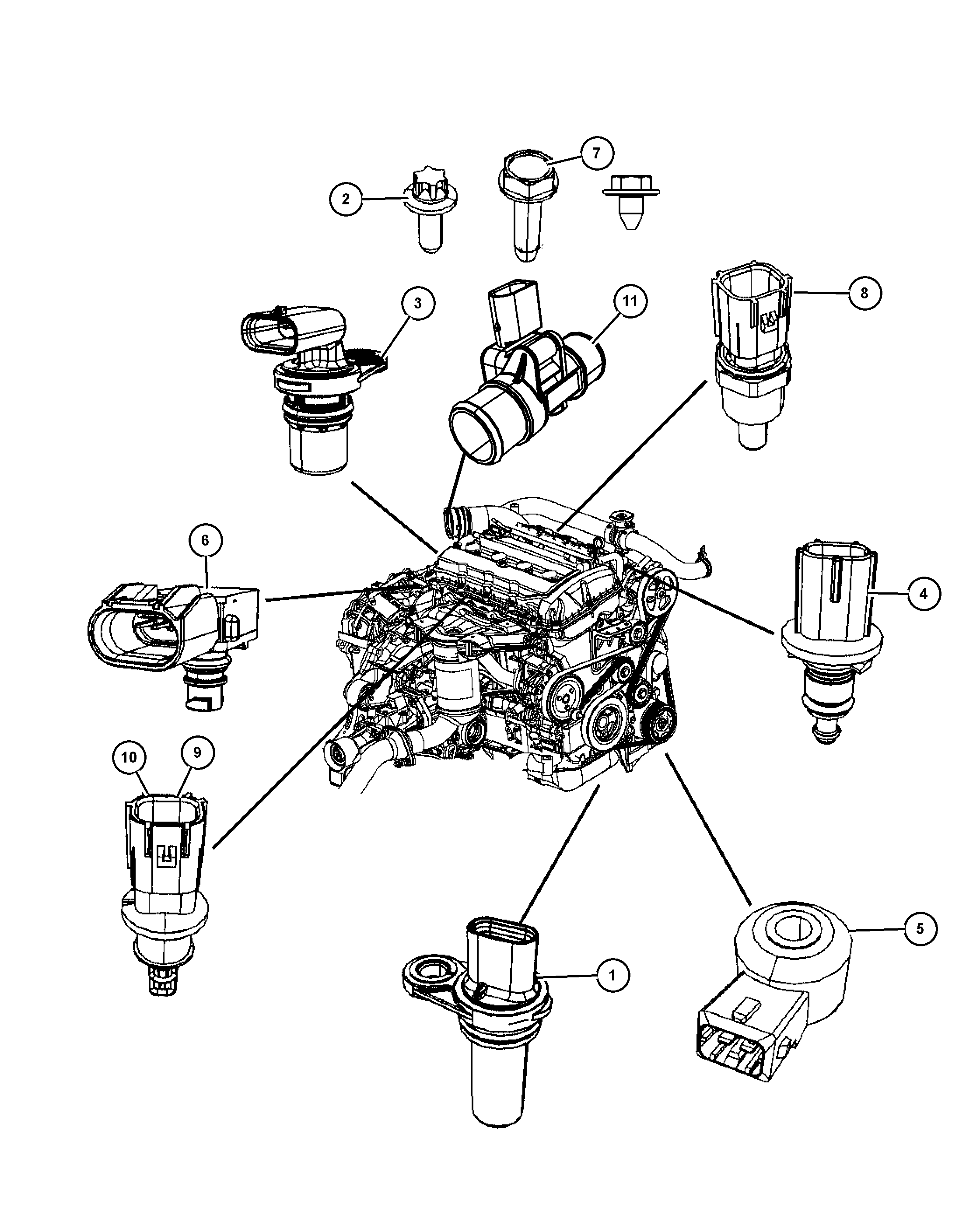 Jeep 5149 264AA - Датчик, температура впускається autozip.com.ua