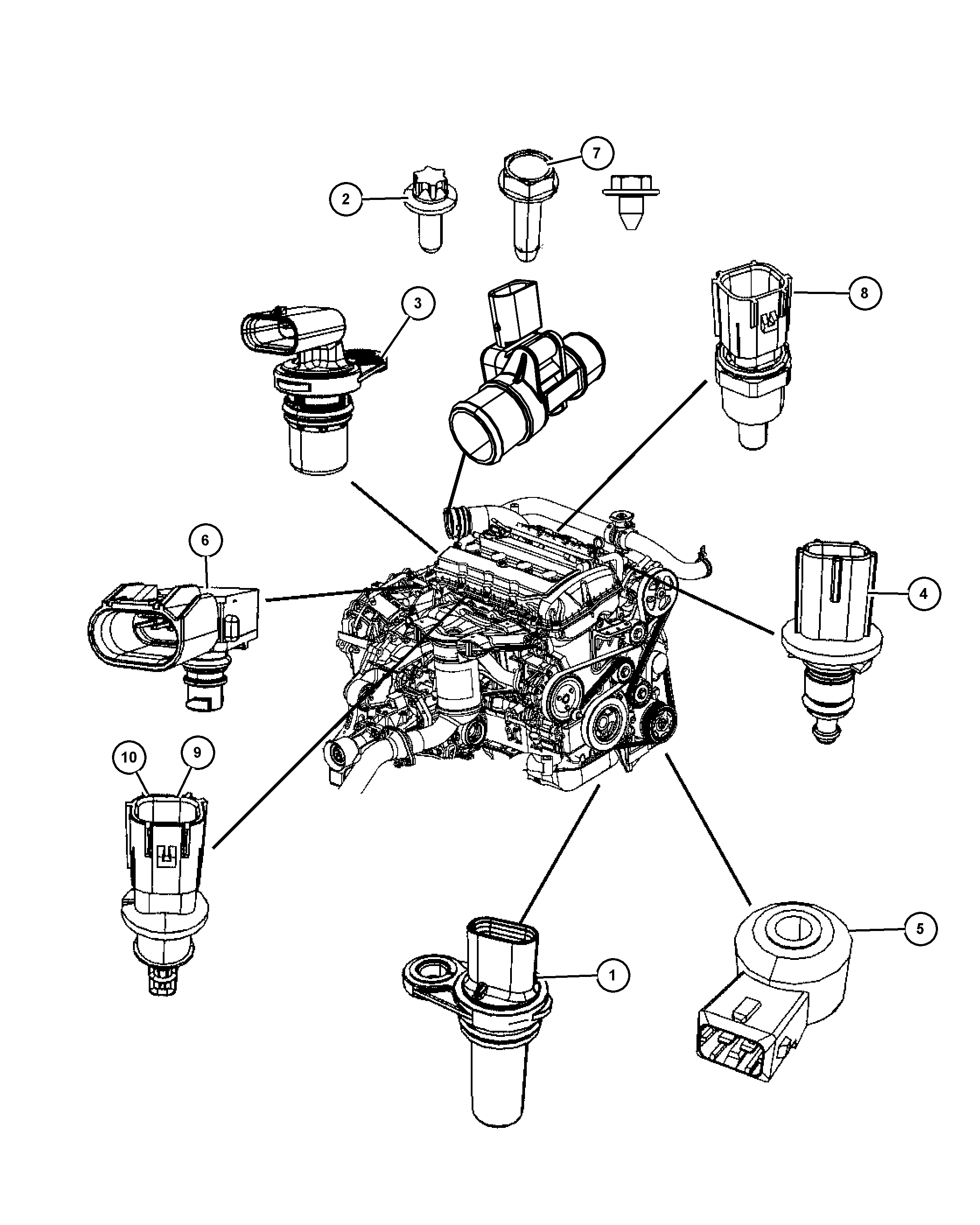 Chrysler 5149 264AB - Датчик, температура впускається autozip.com.ua