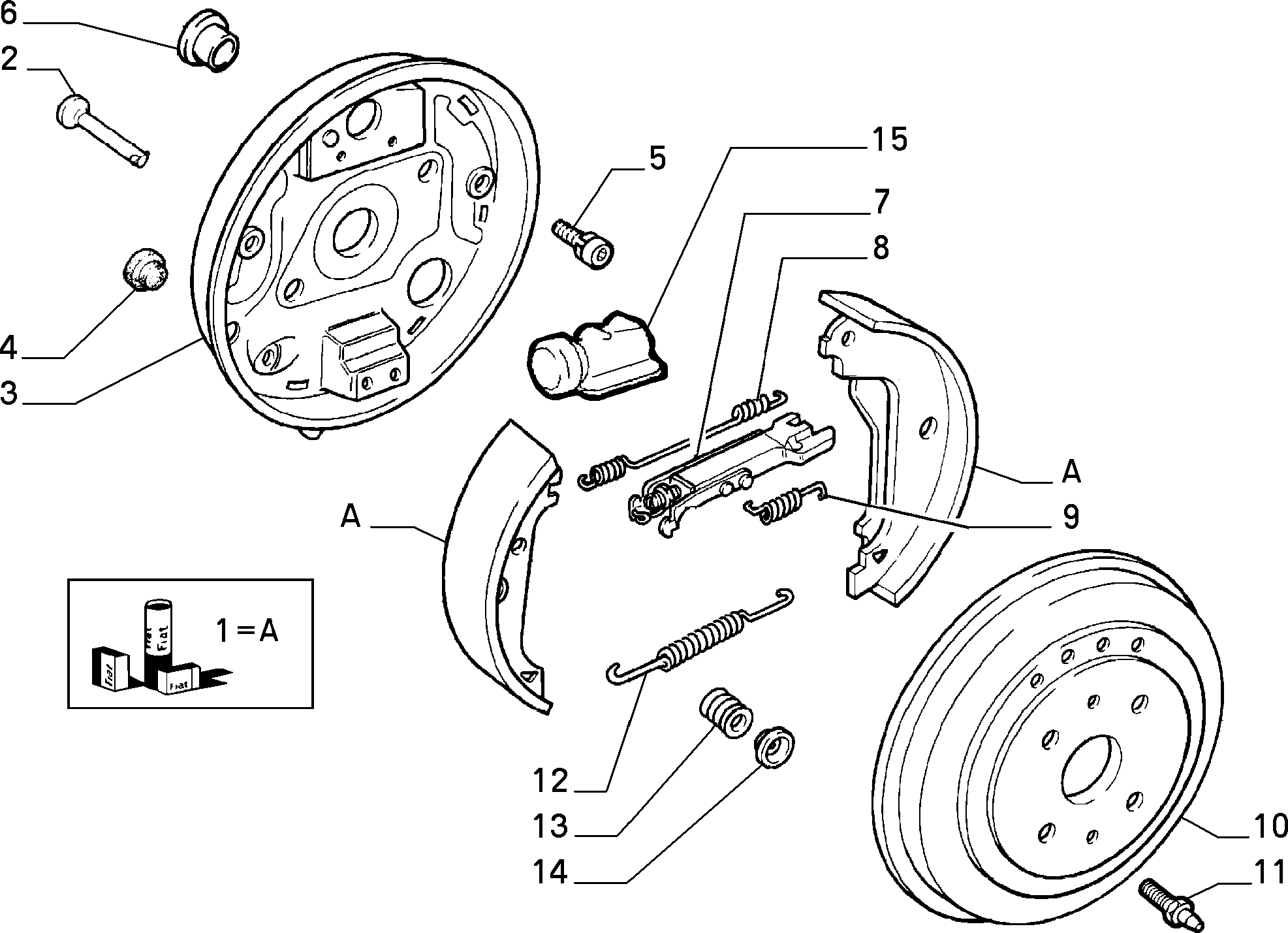 Lancia 71737952 - Колісний гальмівний циліндр autozip.com.ua