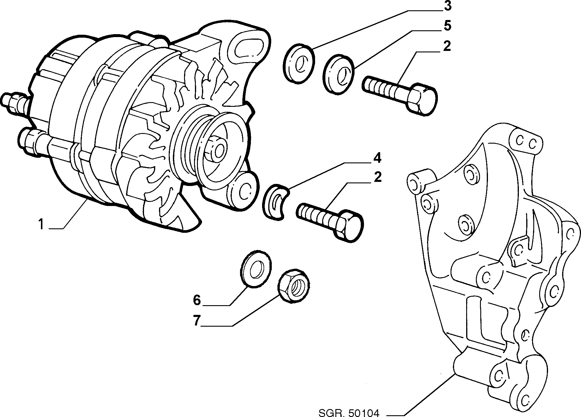 FIAT 46736968 - Генератор autozip.com.ua