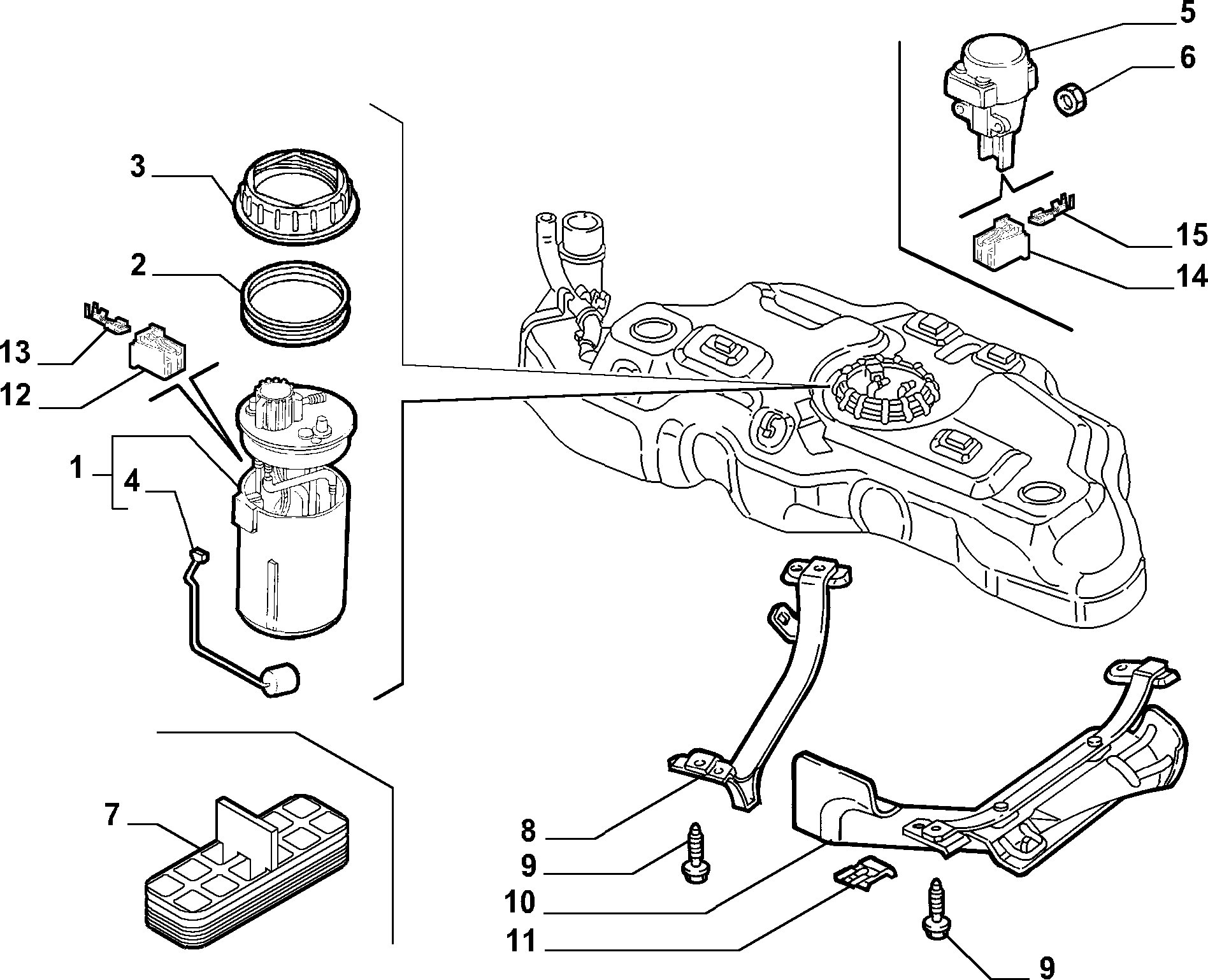 FIAT 468 45 789 - Модуль паливного насоса autozip.com.ua