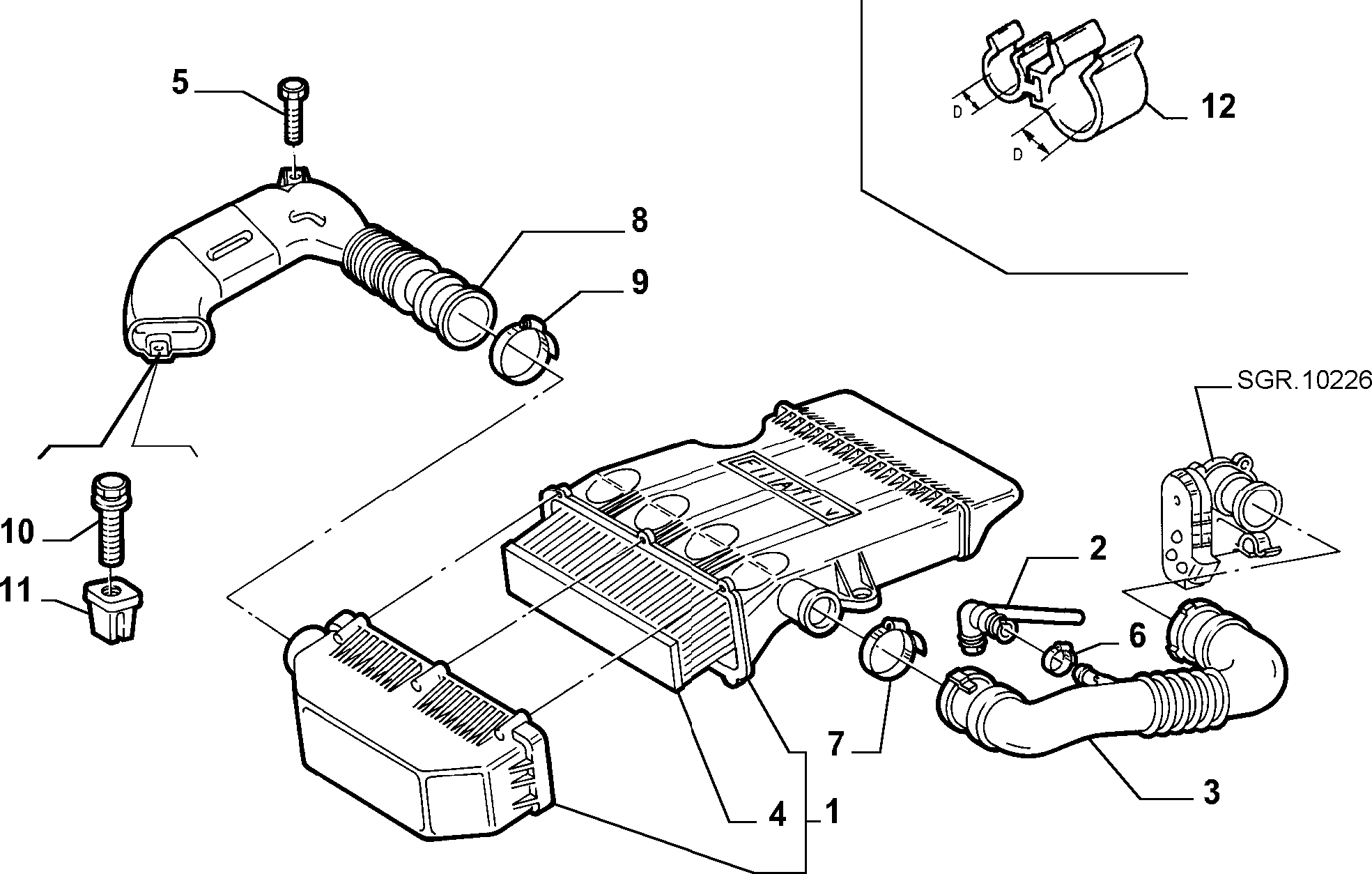 Alfa Romeo 46552777 - Повітряний фільтр autozip.com.ua