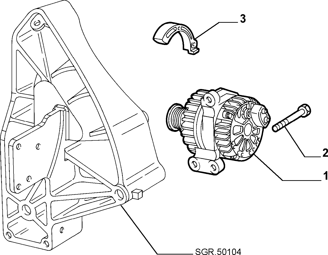 FIAT / LANCIA 46542889 - Генератор autozip.com.ua