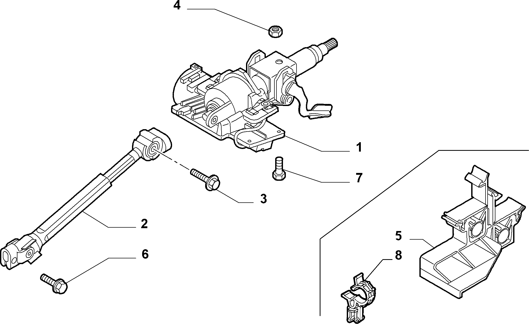 FIAT 55 701 320 - Рульова колонка autozip.com.ua