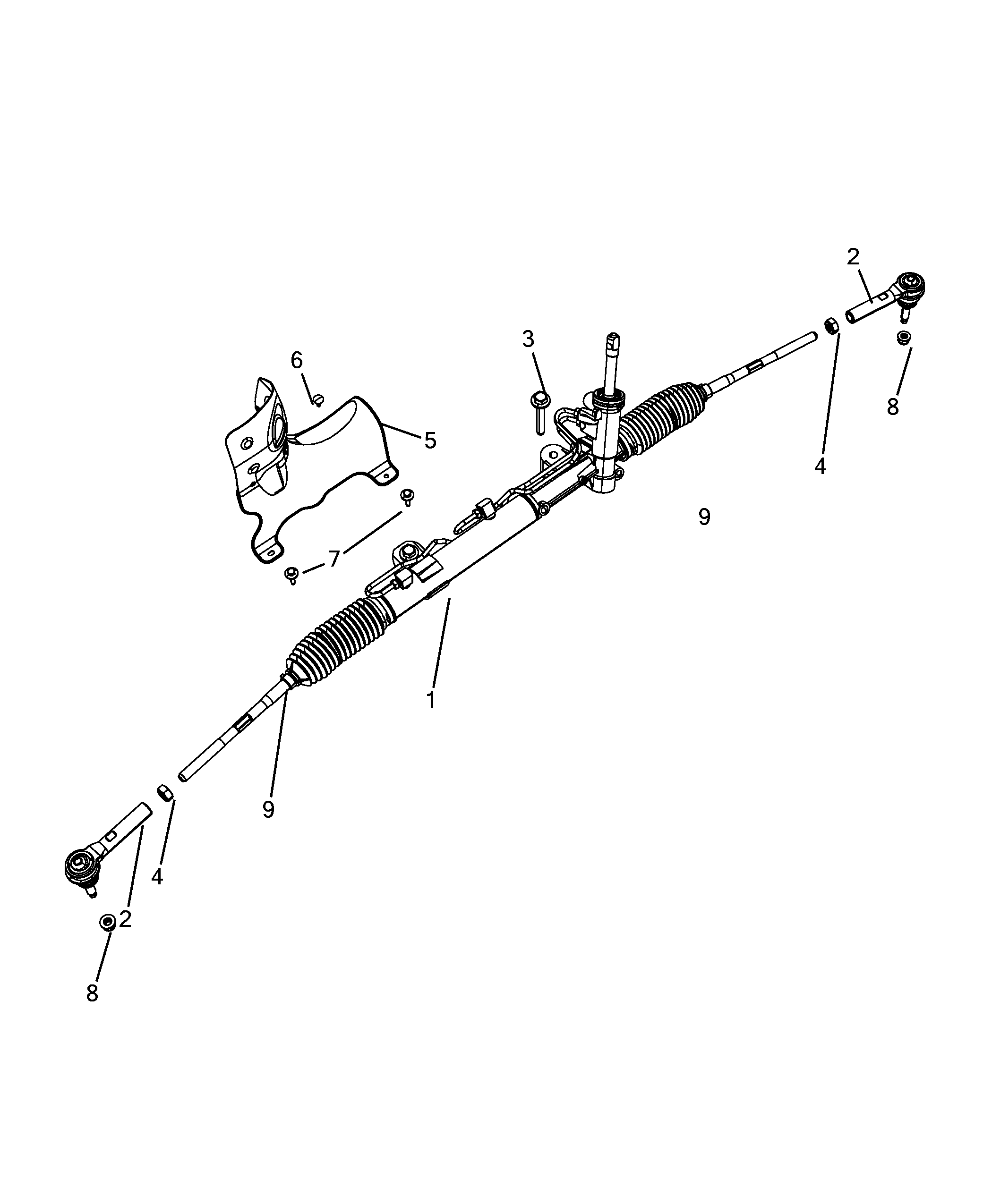 FIAT K68141058AA - Наконечник рульової тяги, кульовий шарнір autozip.com.ua