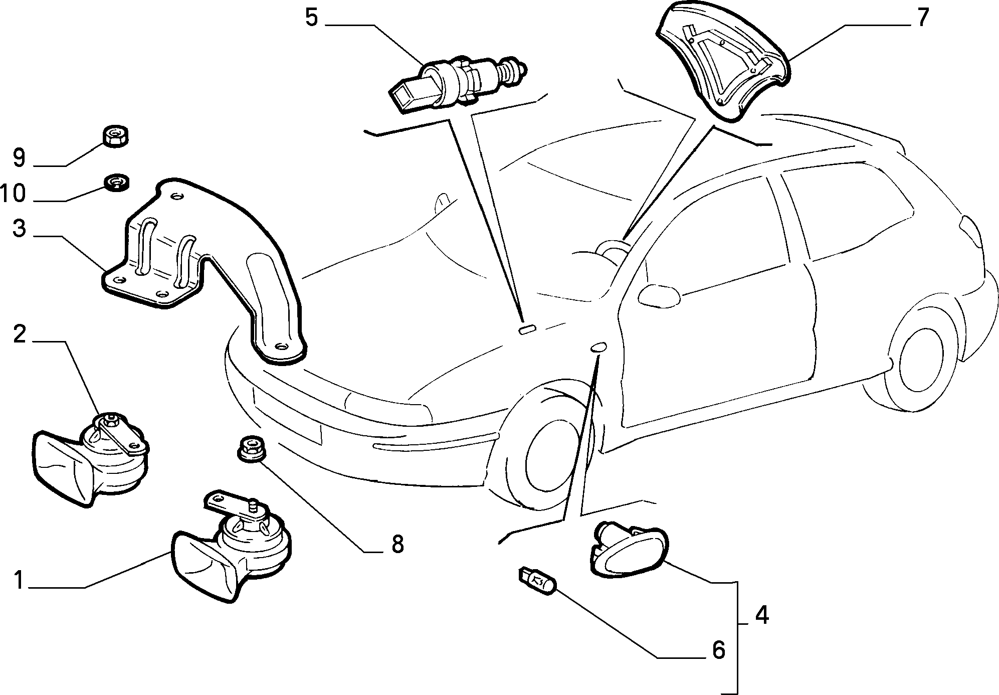 FIAT 46541912 - Вимикач ліхтаря сигналу гальмування autozip.com.ua