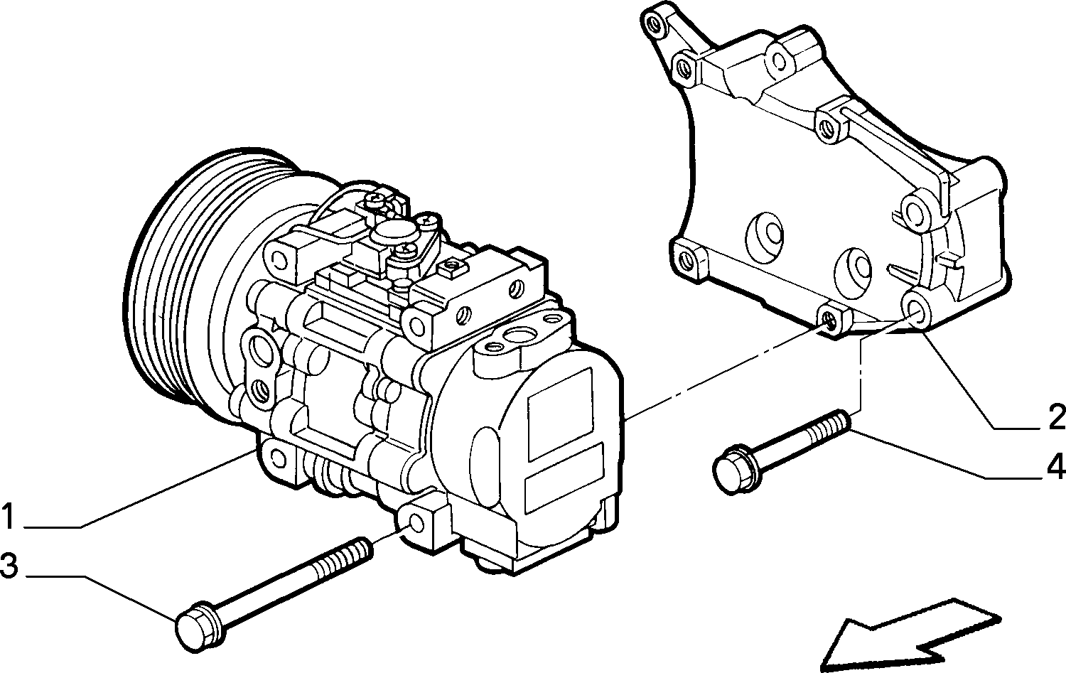 Lancia 46438366 - Компресор, кондиціонер autozip.com.ua