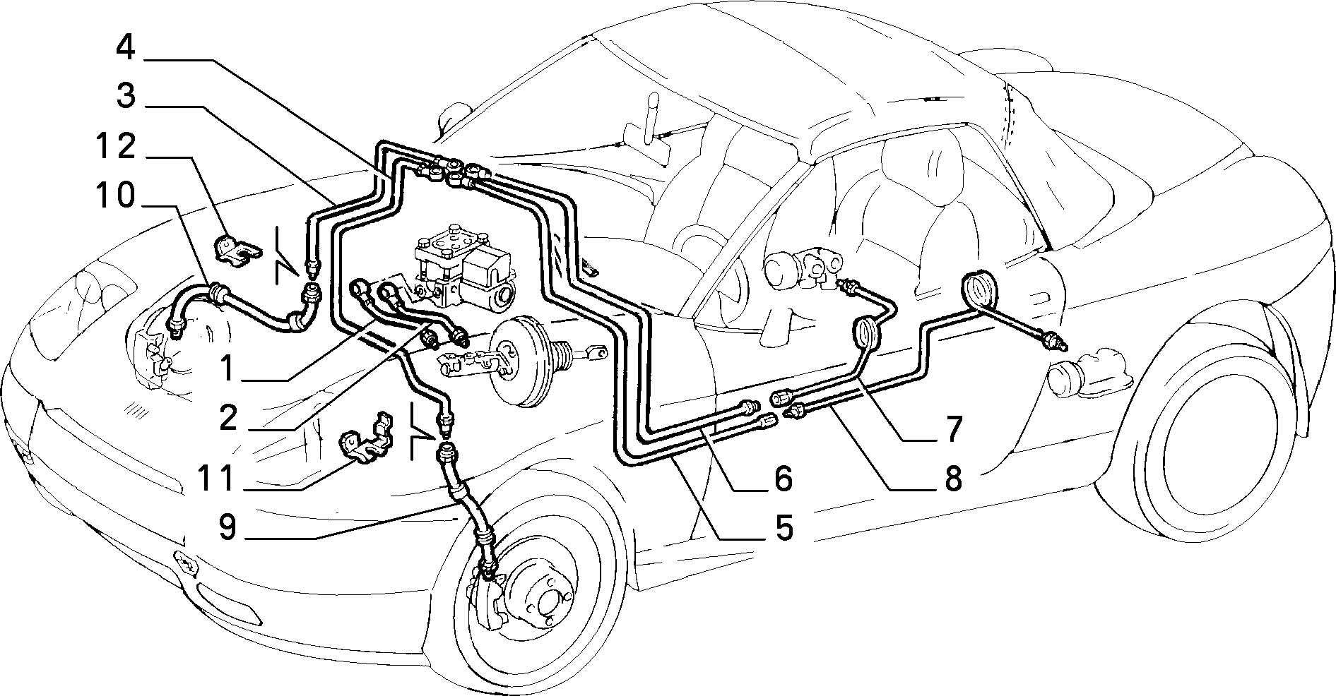 Lancia 71736922 - Гальмівний шланг autozip.com.ua