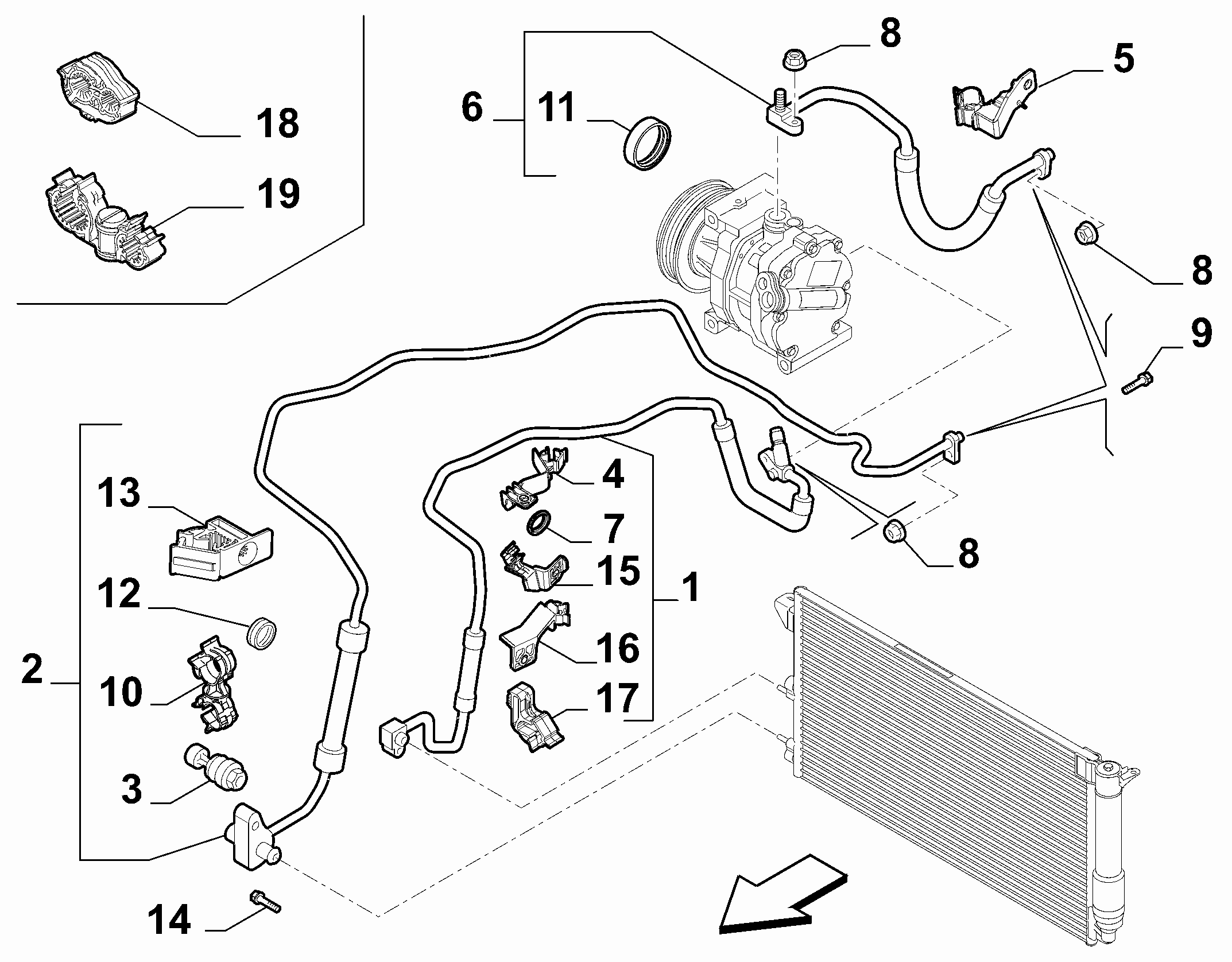 Massey Ferguson 5182618/8 - Комплект підшипника маточини колеса autozip.com.ua