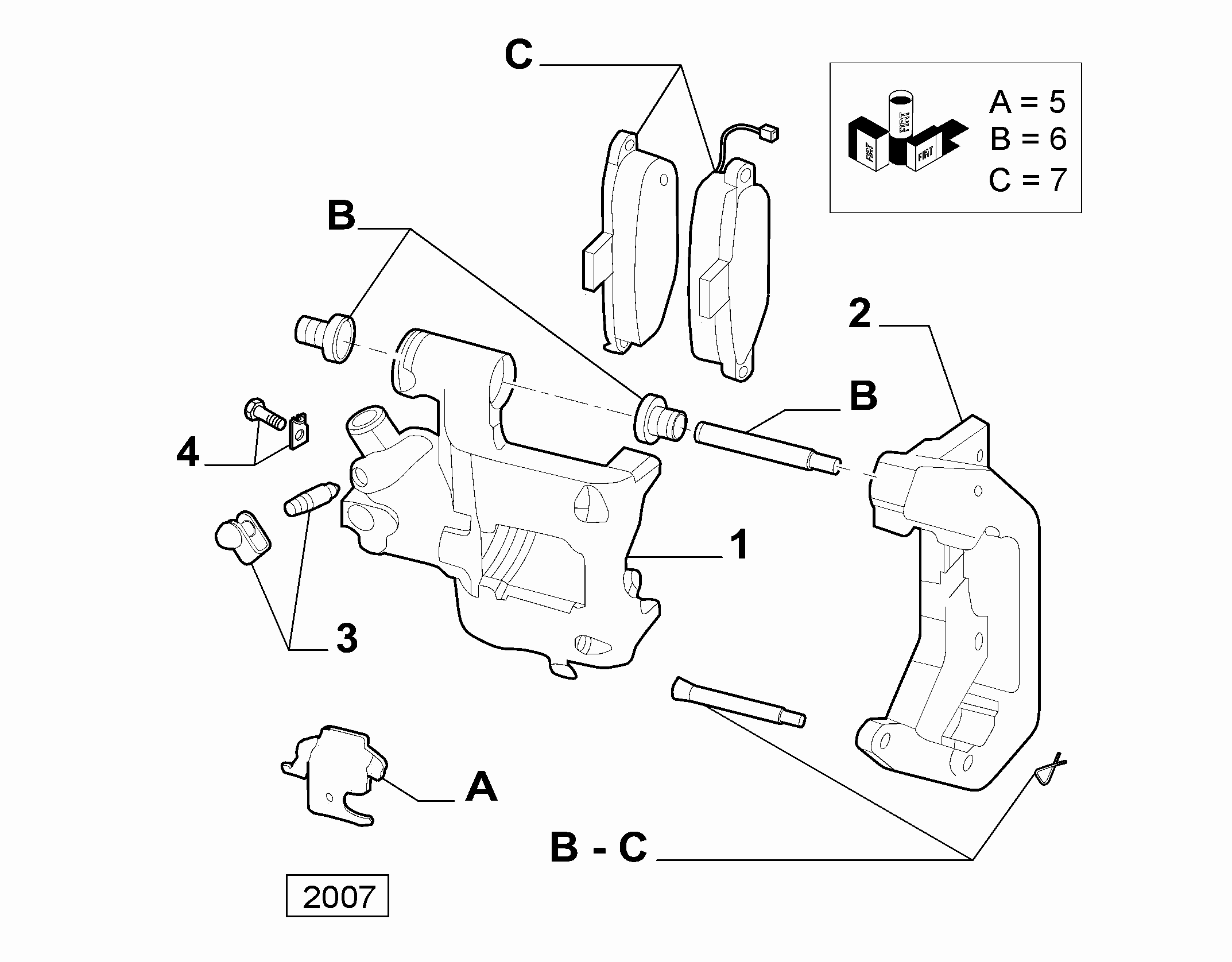 FIAT 77365862 - Гальмівний супорт autozip.com.ua