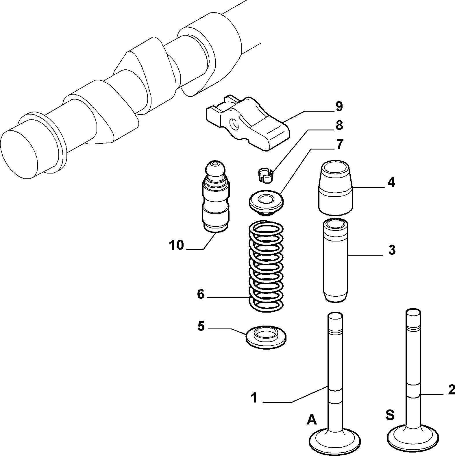 FIAT 55204574 - Впускний клапан autozip.com.ua