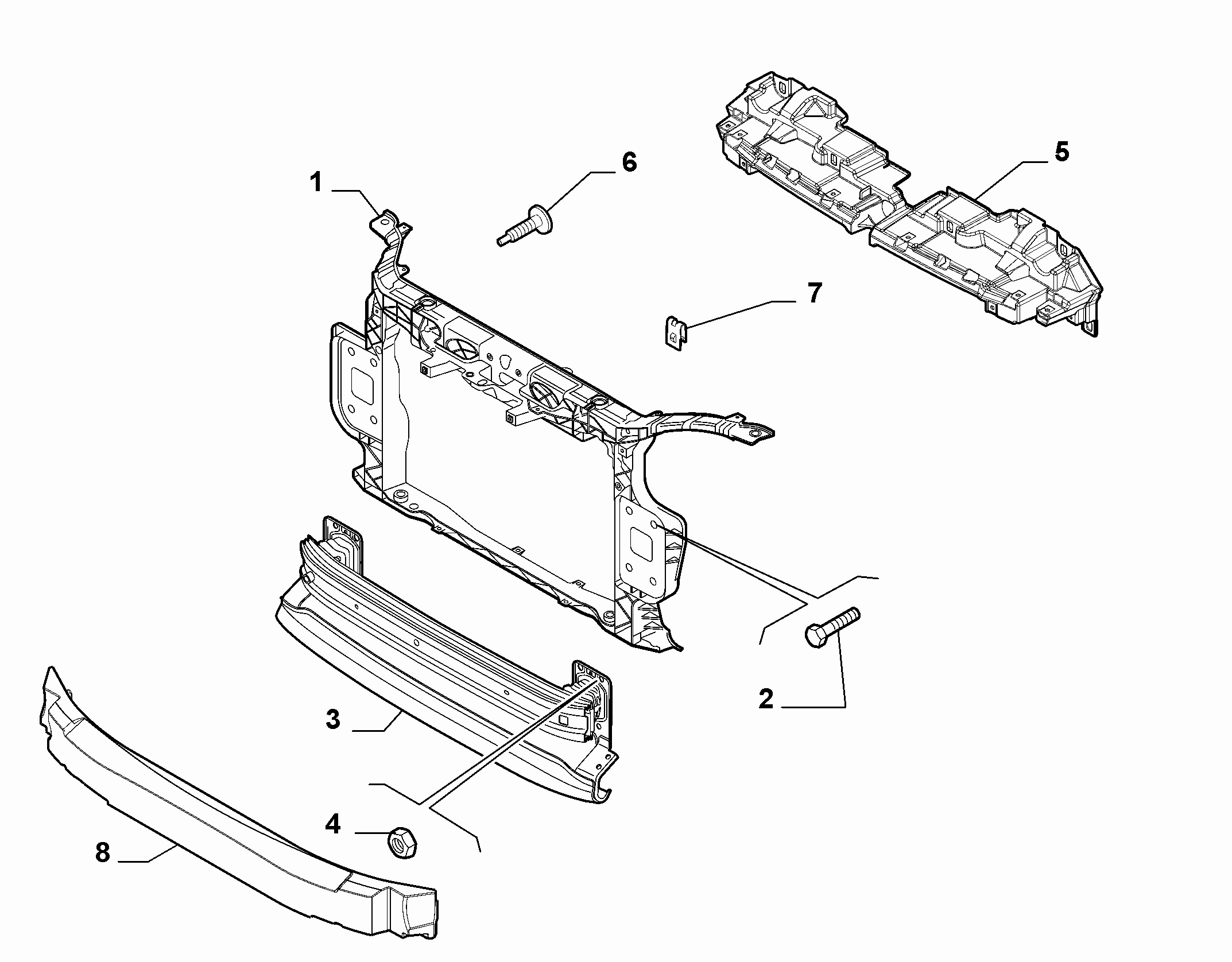 FIAT 51885641 - Поперечна балка autozip.com.ua