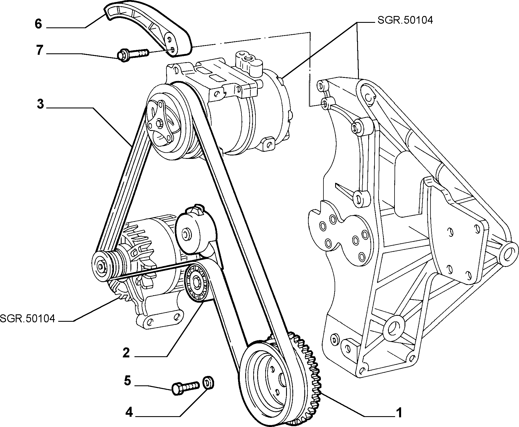 Alfa Romeo 55232449 - Поліклиновий ремінь autozip.com.ua