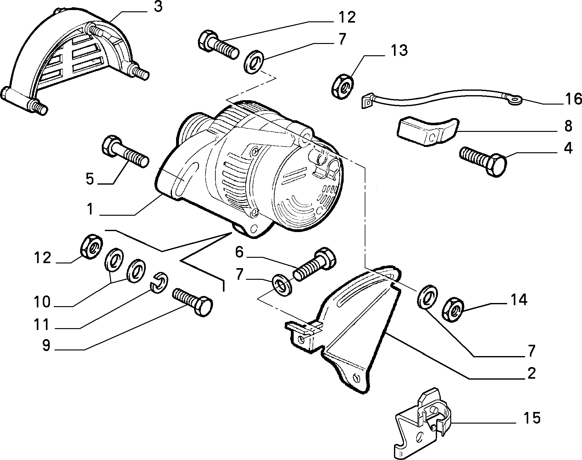 Alfa Romeo 46419297 - Генератор autozip.com.ua