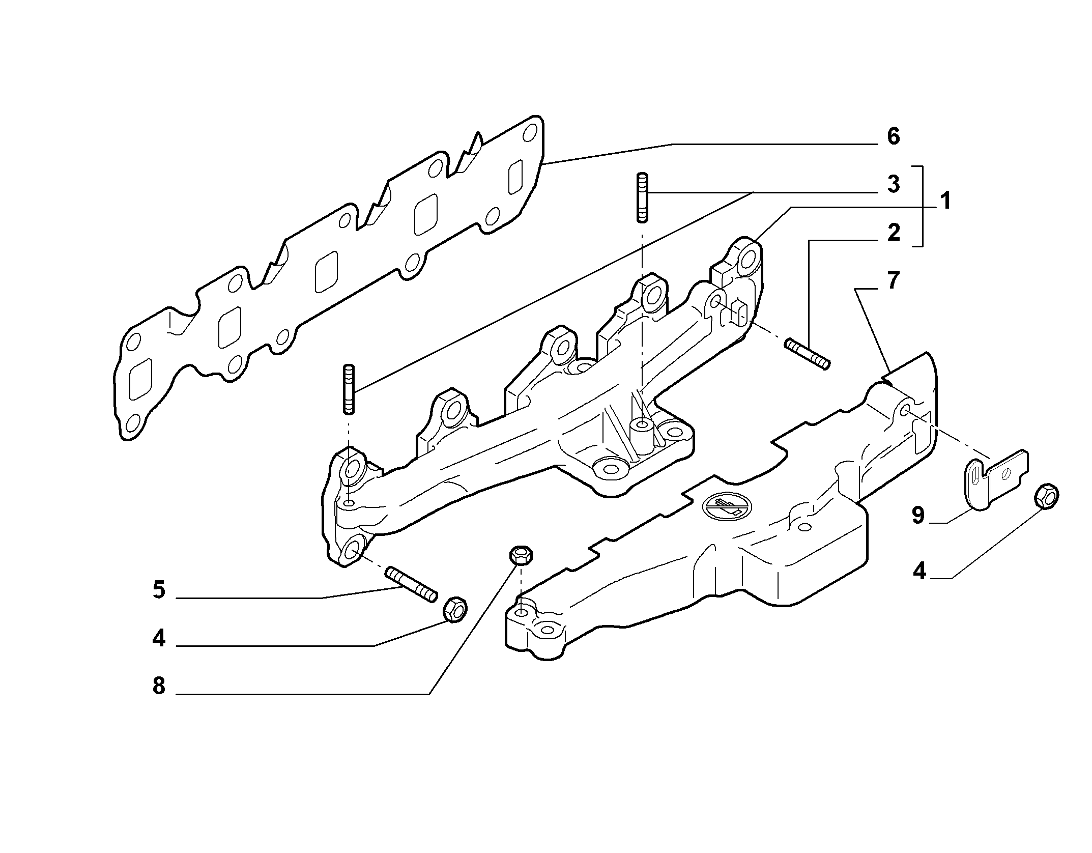 FIAT 73500058 - Прокладка, випускний колектор autozip.com.ua