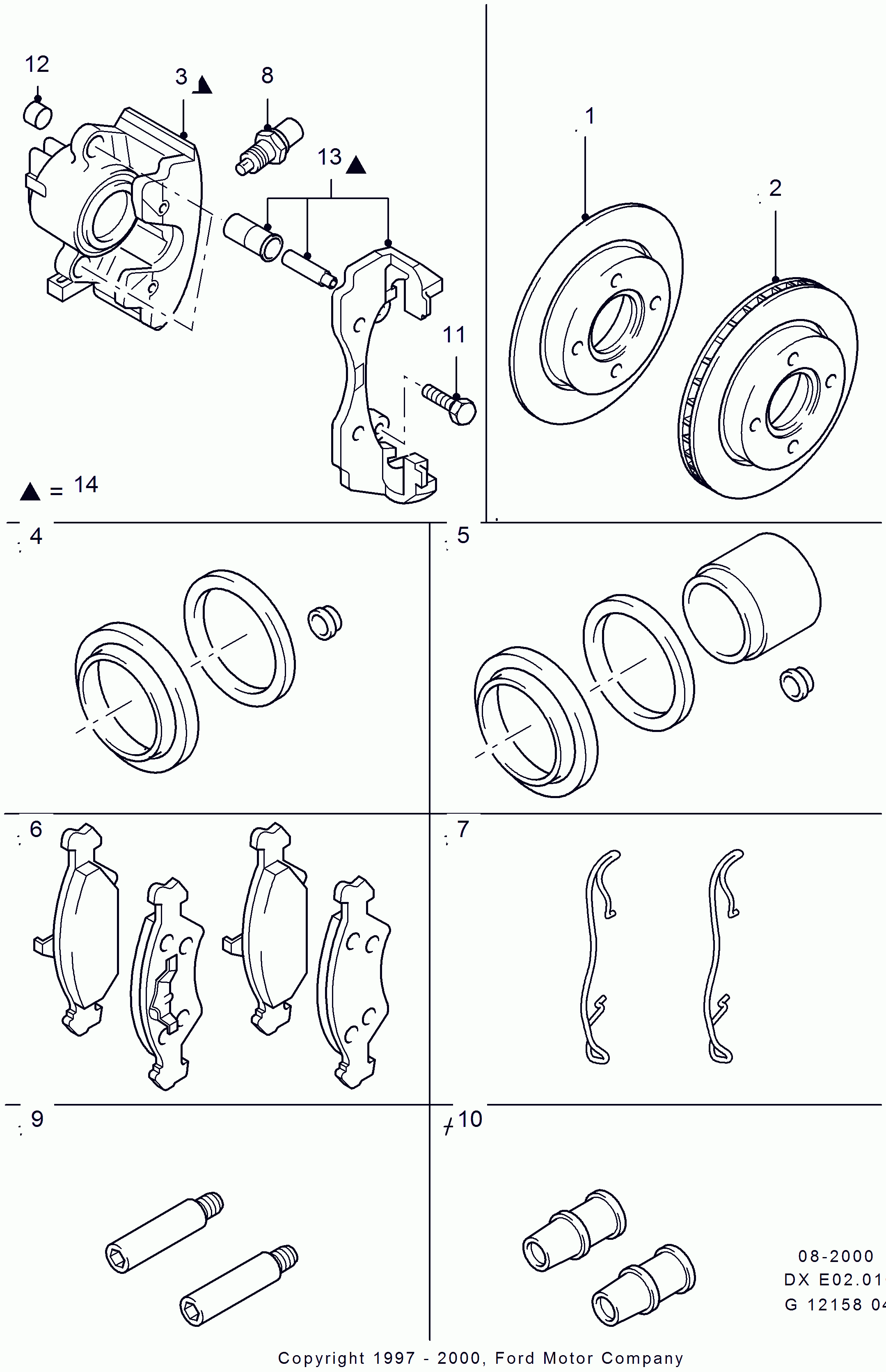 MAZDA 1478466 - Гальмівний супорт autozip.com.ua