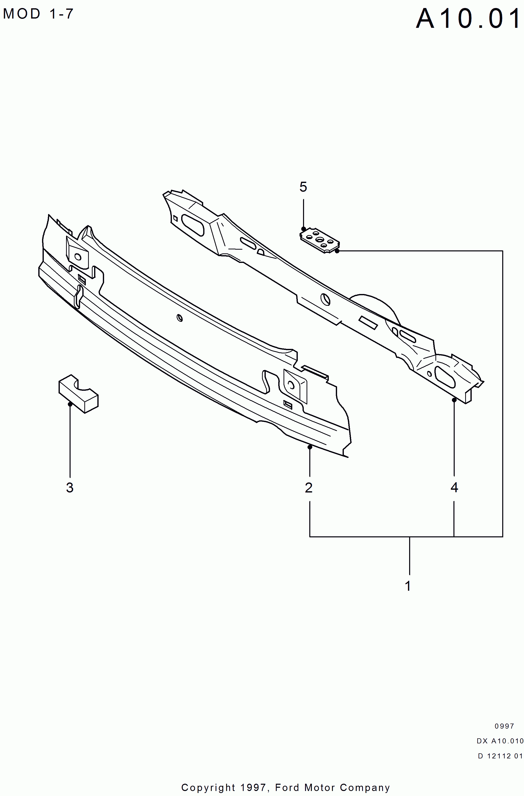 FORD 1099158 - Задня стінка autozip.com.ua