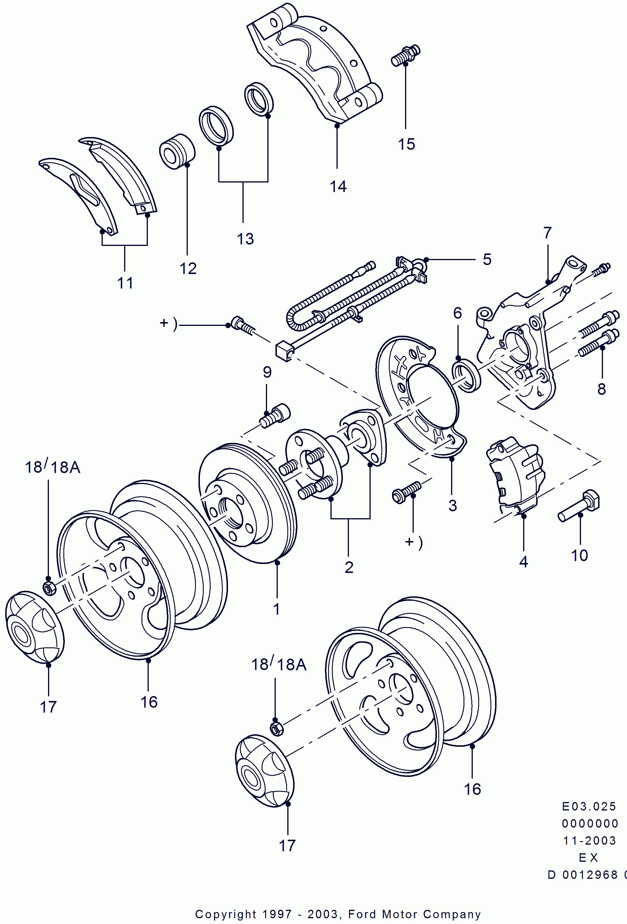 FORD 3 966 055 - Датчик ABS, частота обертання колеса autozip.com.ua