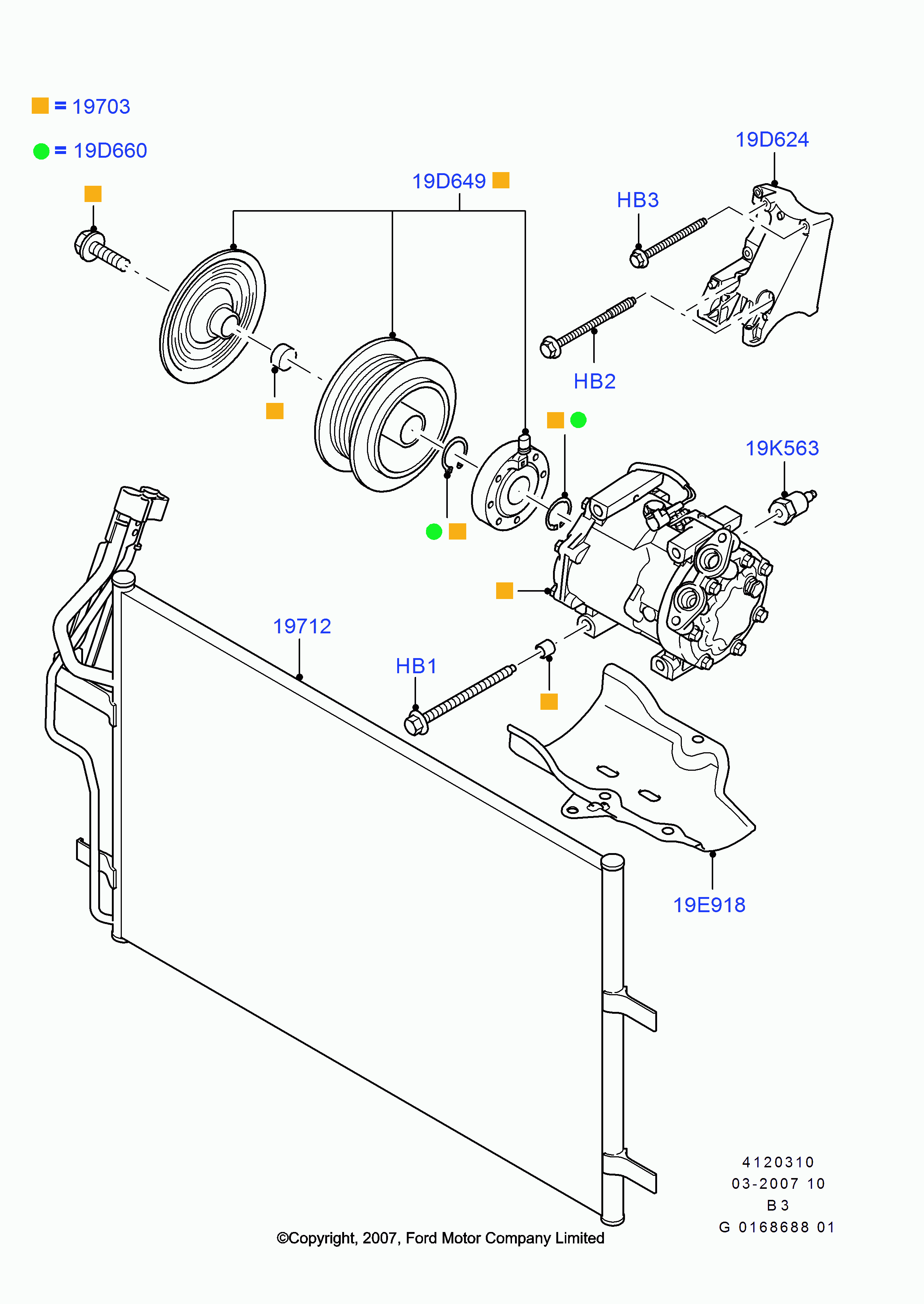 FORD 1353483 - Компресор, кондиціонер autozip.com.ua