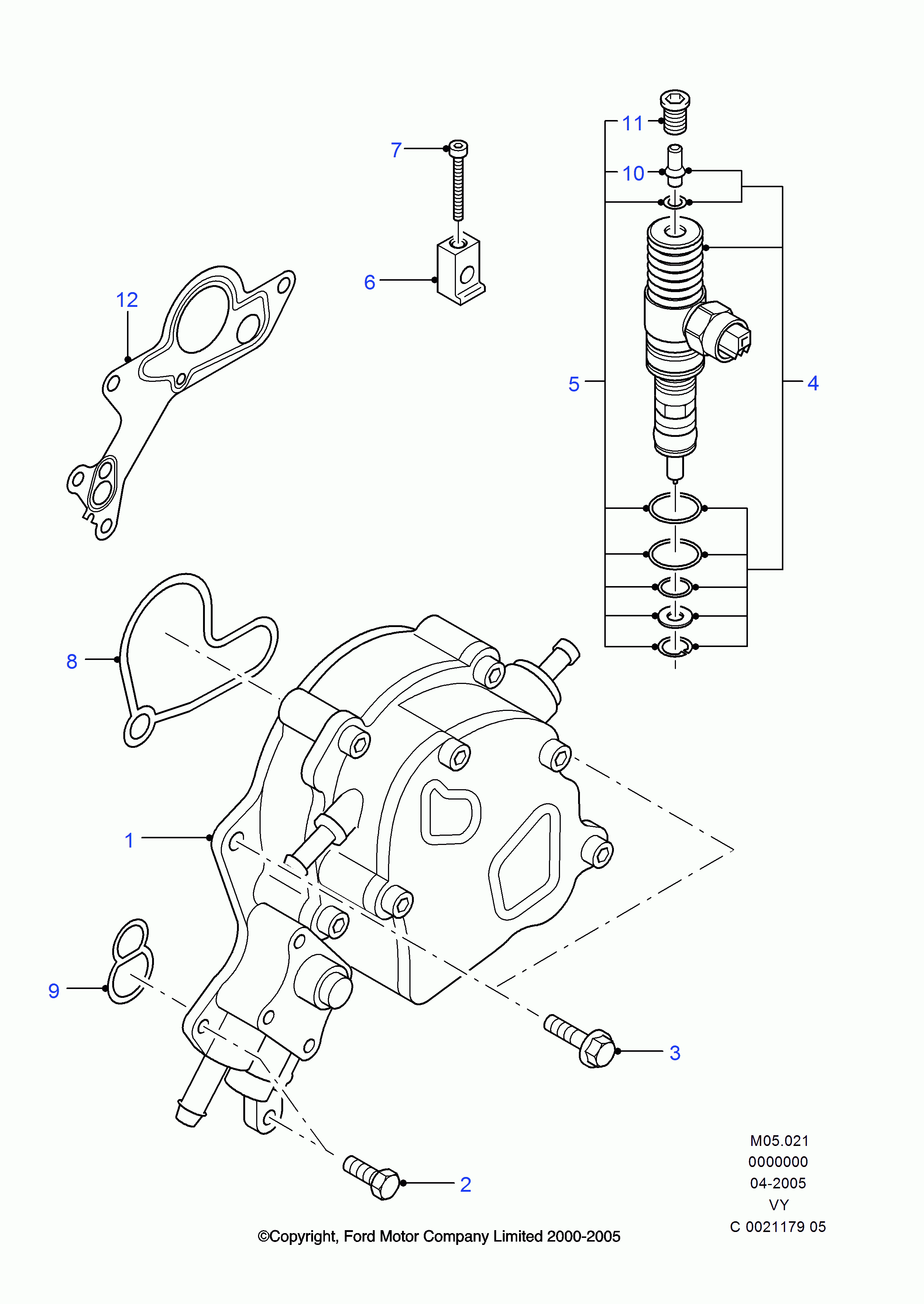 FORD 1100591 - Прокладка, паливний насос autozip.com.ua