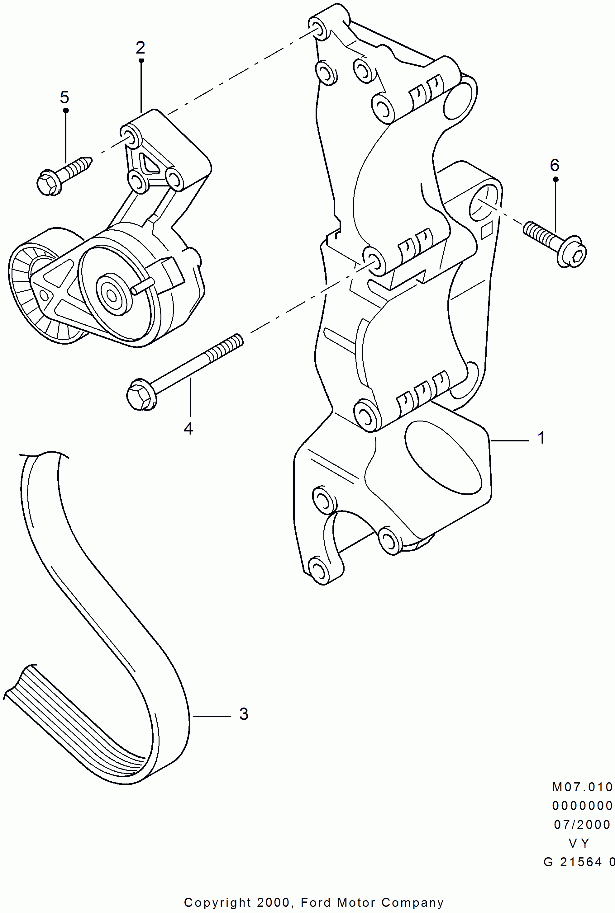 Opel 13 76 631 - Натягувач ременя, клинові зуб. autozip.com.ua