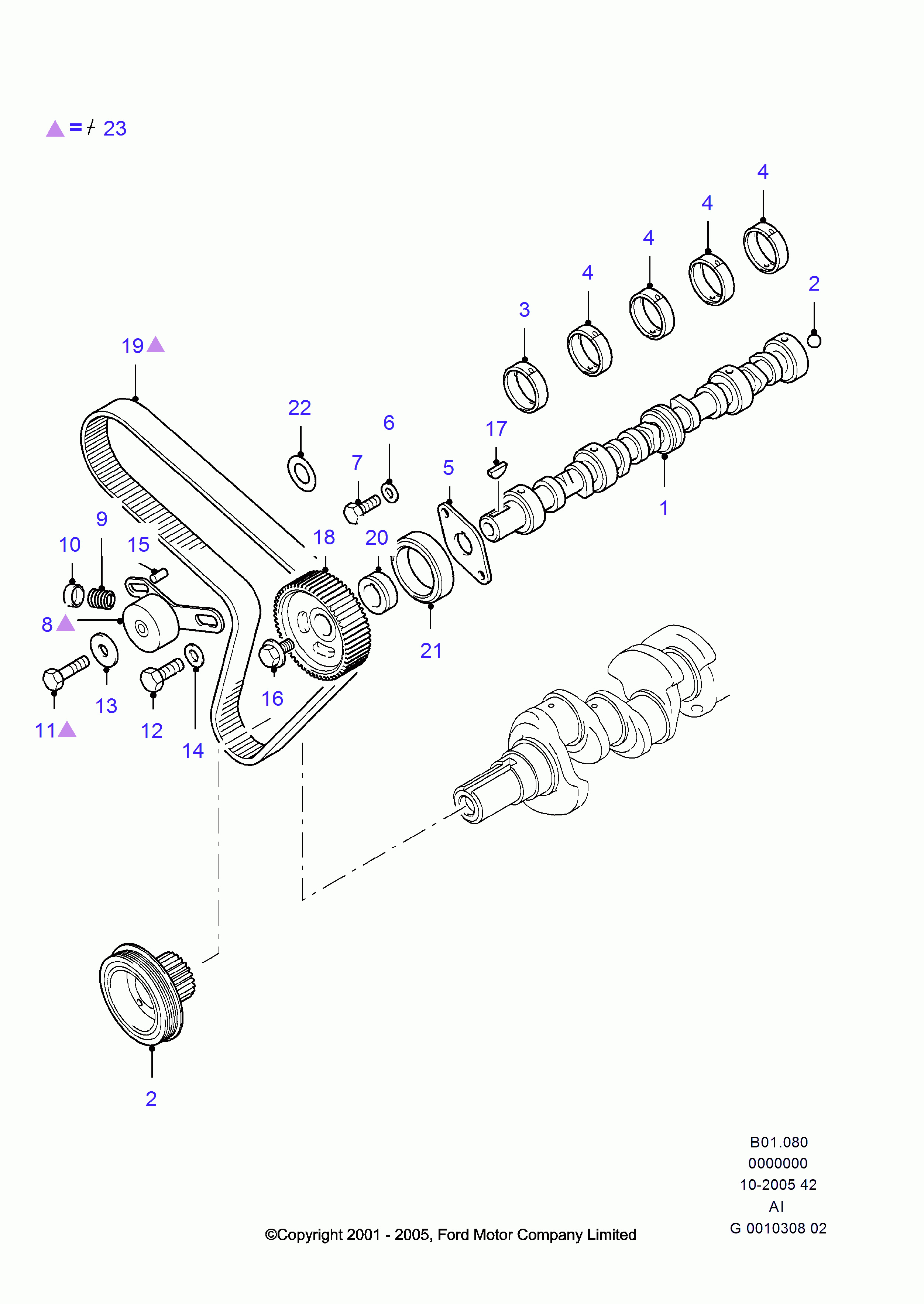 FORD 1135355 - Ремінь ГРМ autozip.com.ua