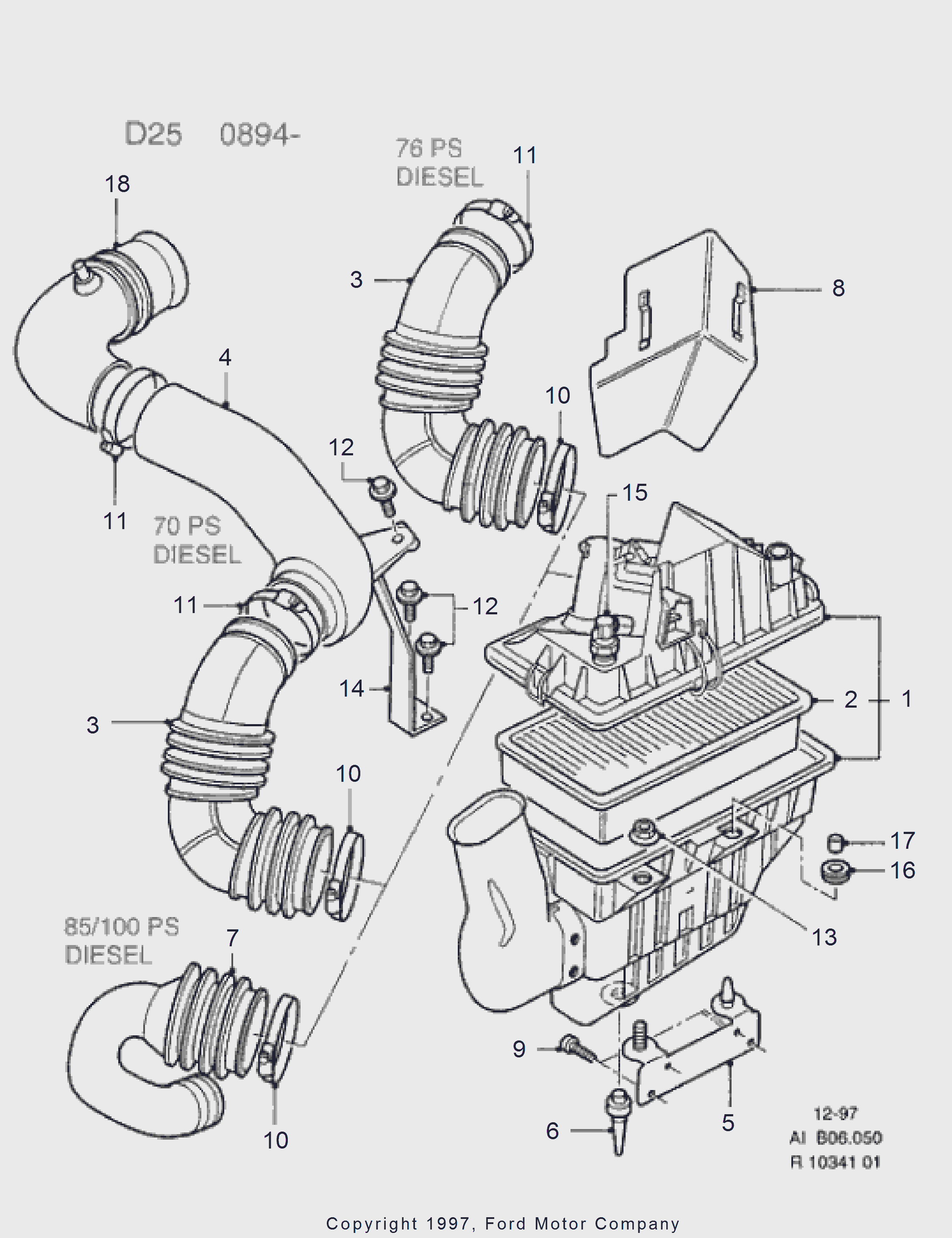 FORD 1037626 - Повітряний фільтр autozip.com.ua