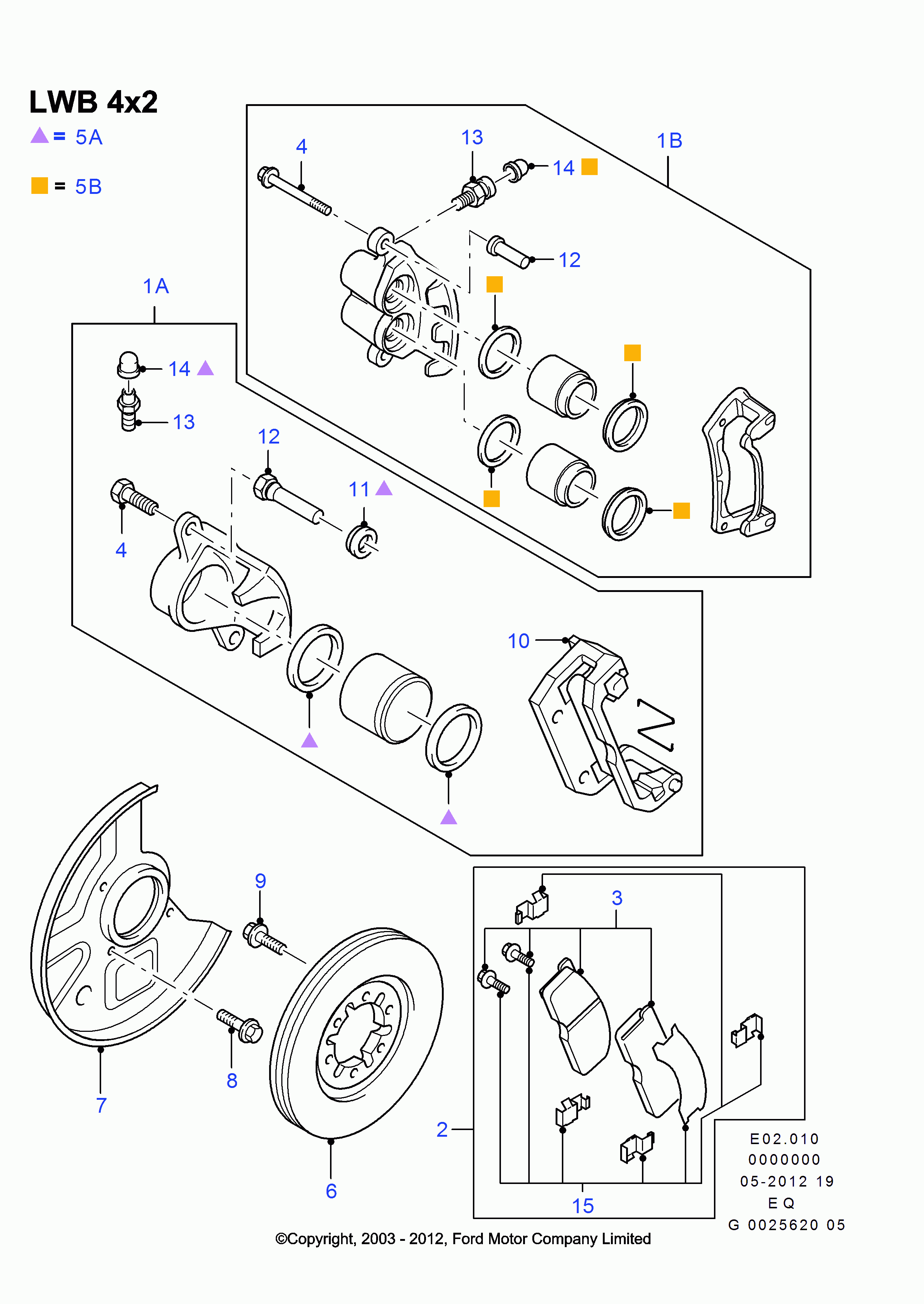 FORD 3668591 - Гальмівні колодки, дискові гальма autozip.com.ua