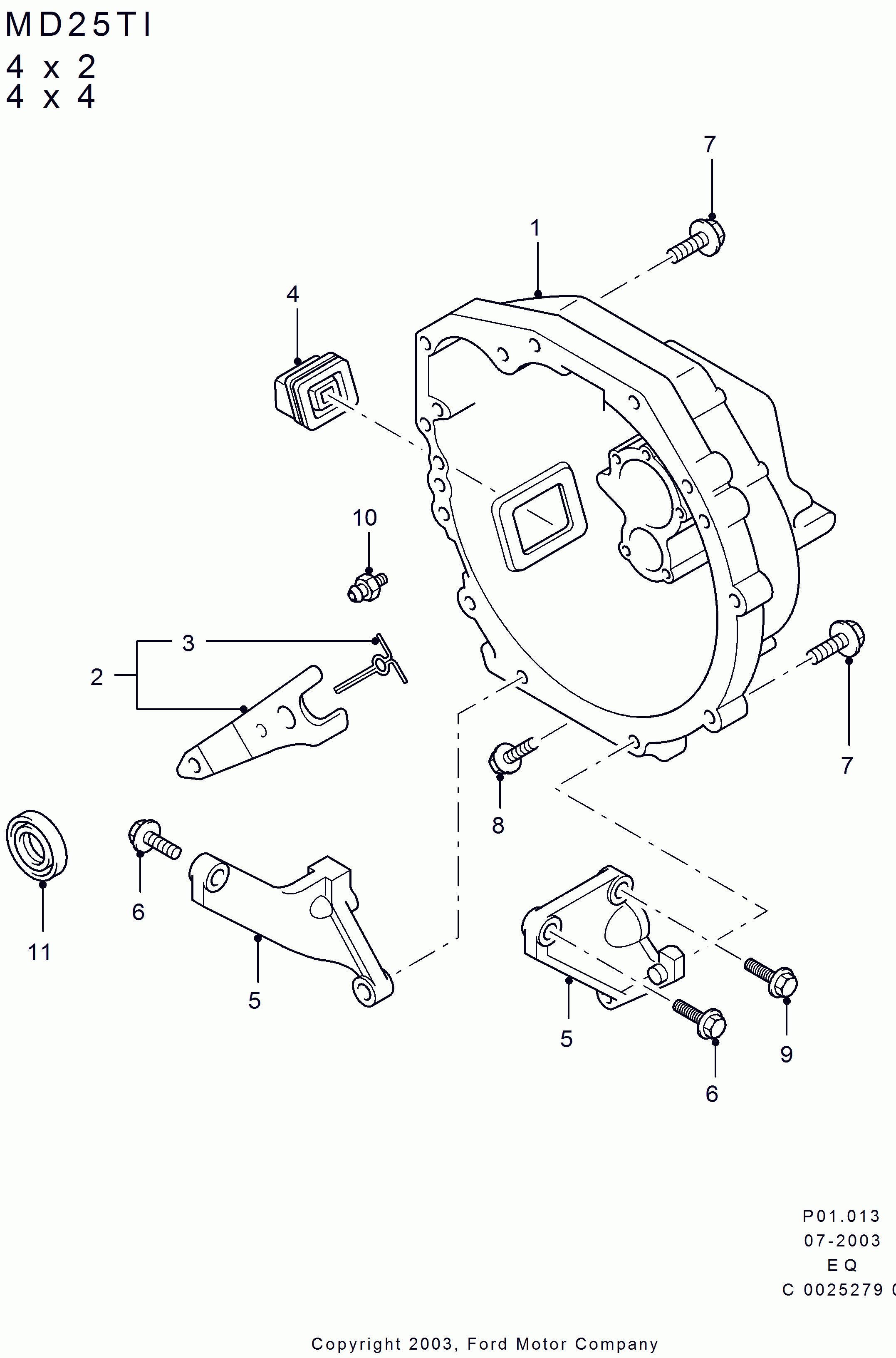 FORD 3604054 - Ущільнене кільце, ступінчаста коробка передач autozip.com.ua