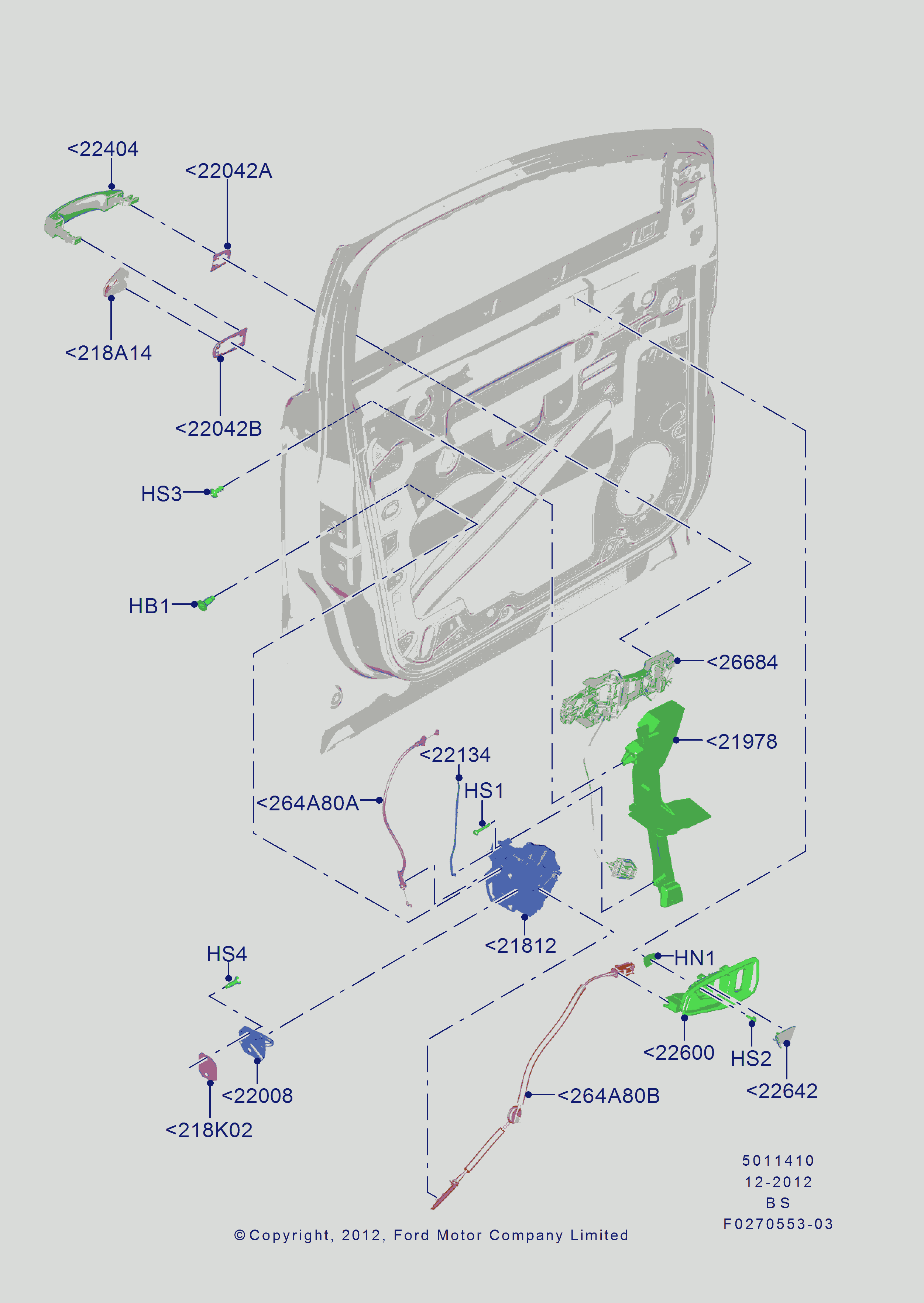 FORD 1772033 - Ручка двері autozip.com.ua