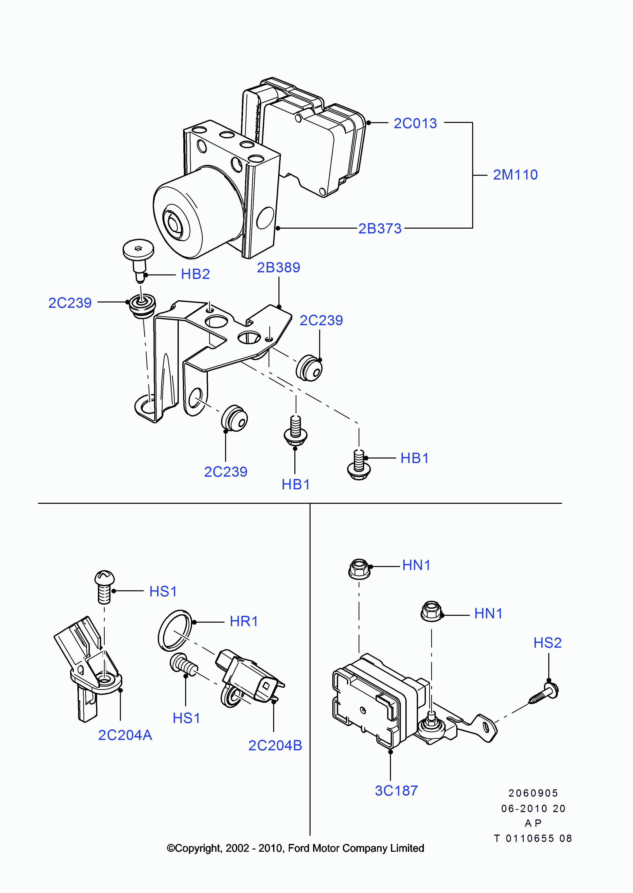 FORD 1048723 - Комплект підшипника маточини колеса autozip.com.ua