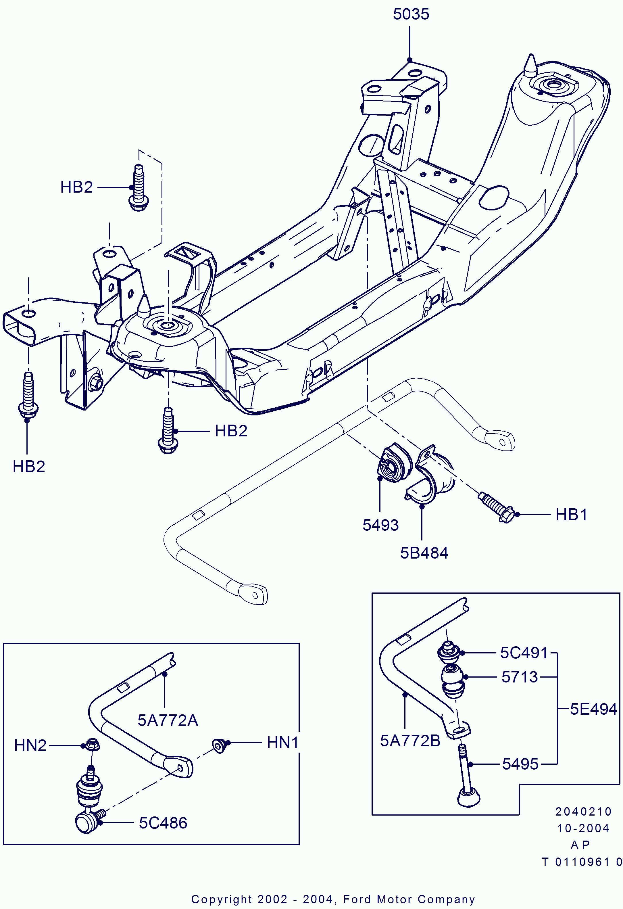 FORD 1734686 - Тяга / стійка, стабілізатор autozip.com.ua