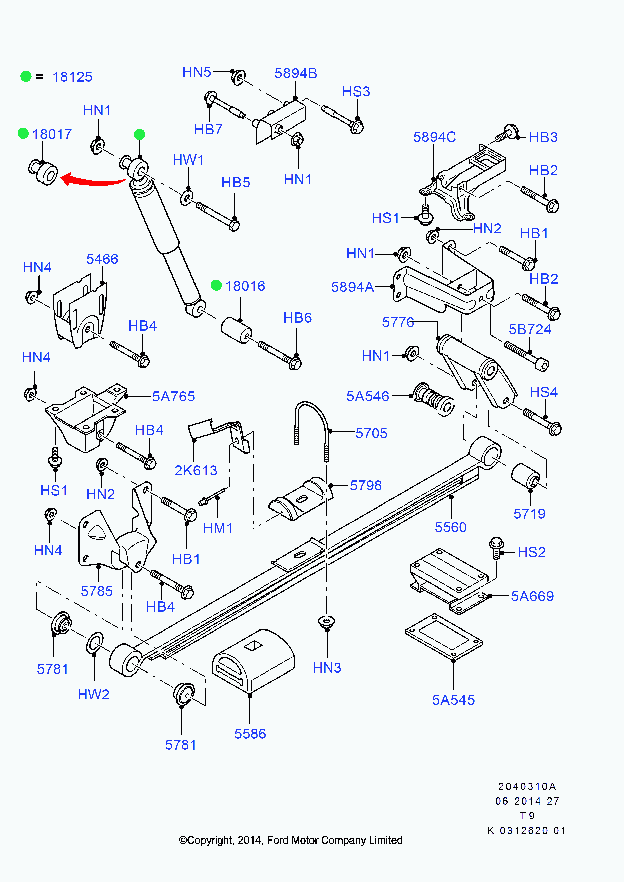 FORD 1517518 - Сайлентблок стійки, амортизатора autozip.com.ua