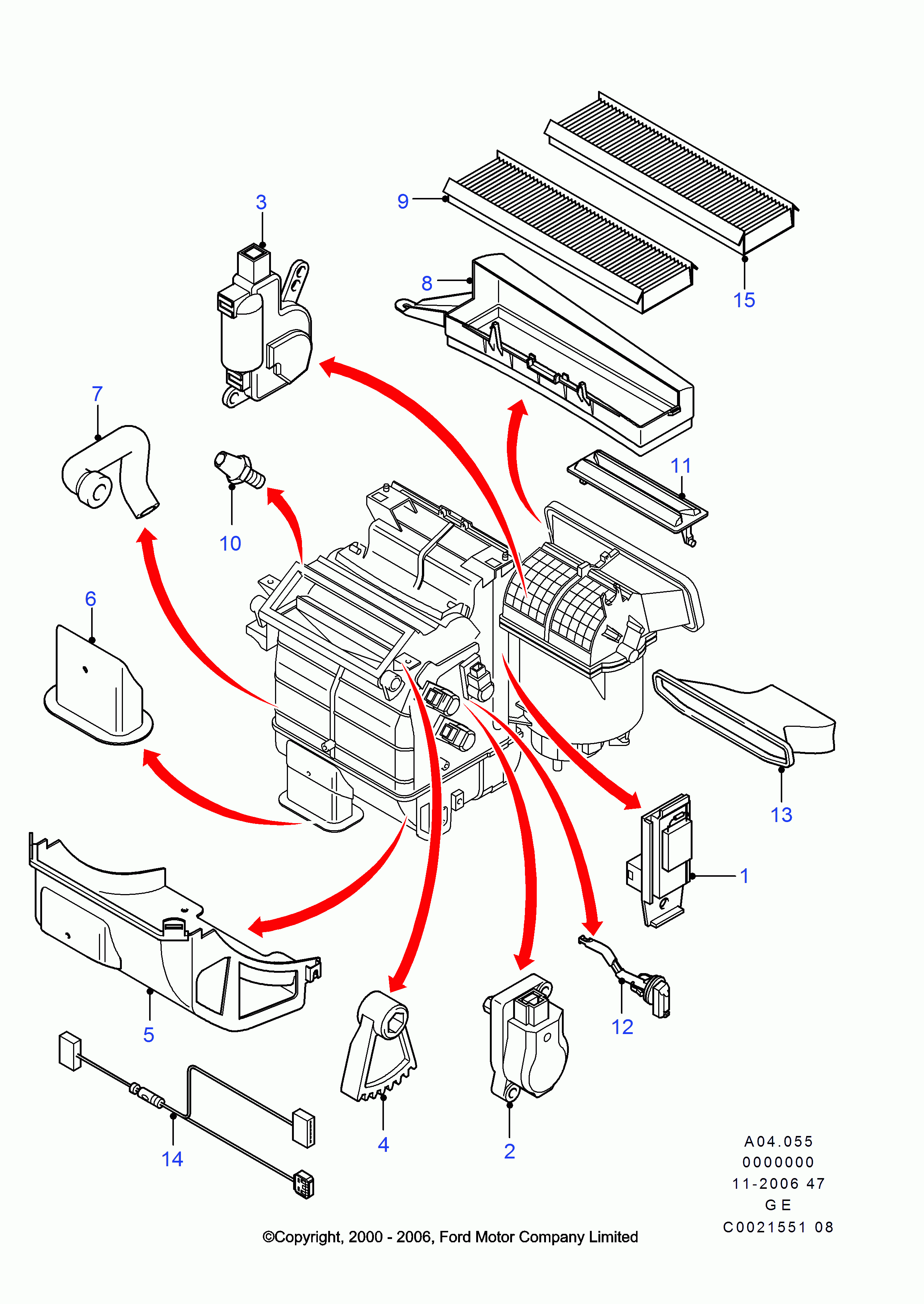 FORD 1713 173 - Фільтр, повітря у внутрішній простір autozip.com.ua