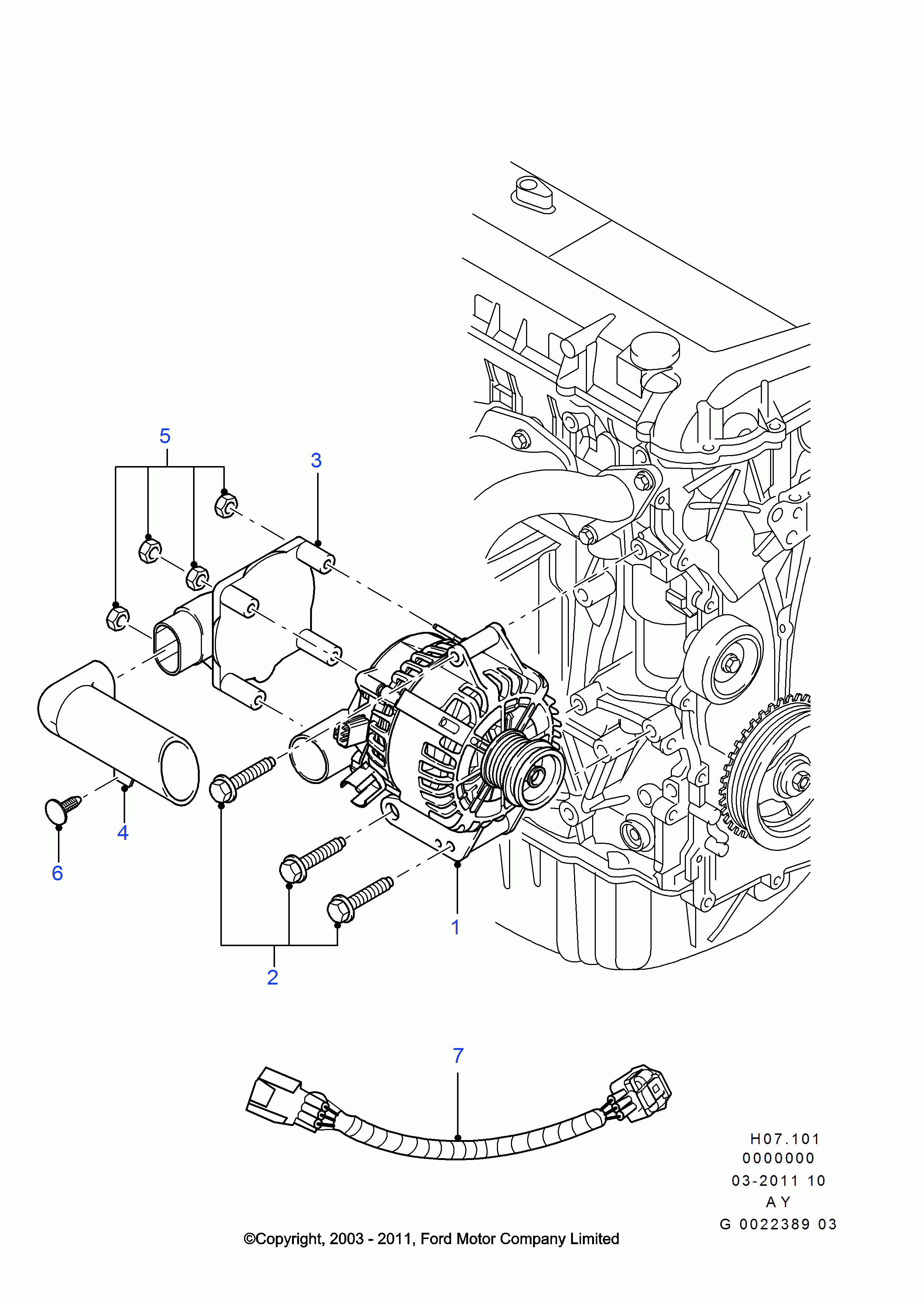 FORD USA 1478119 - Генератор autozip.com.ua