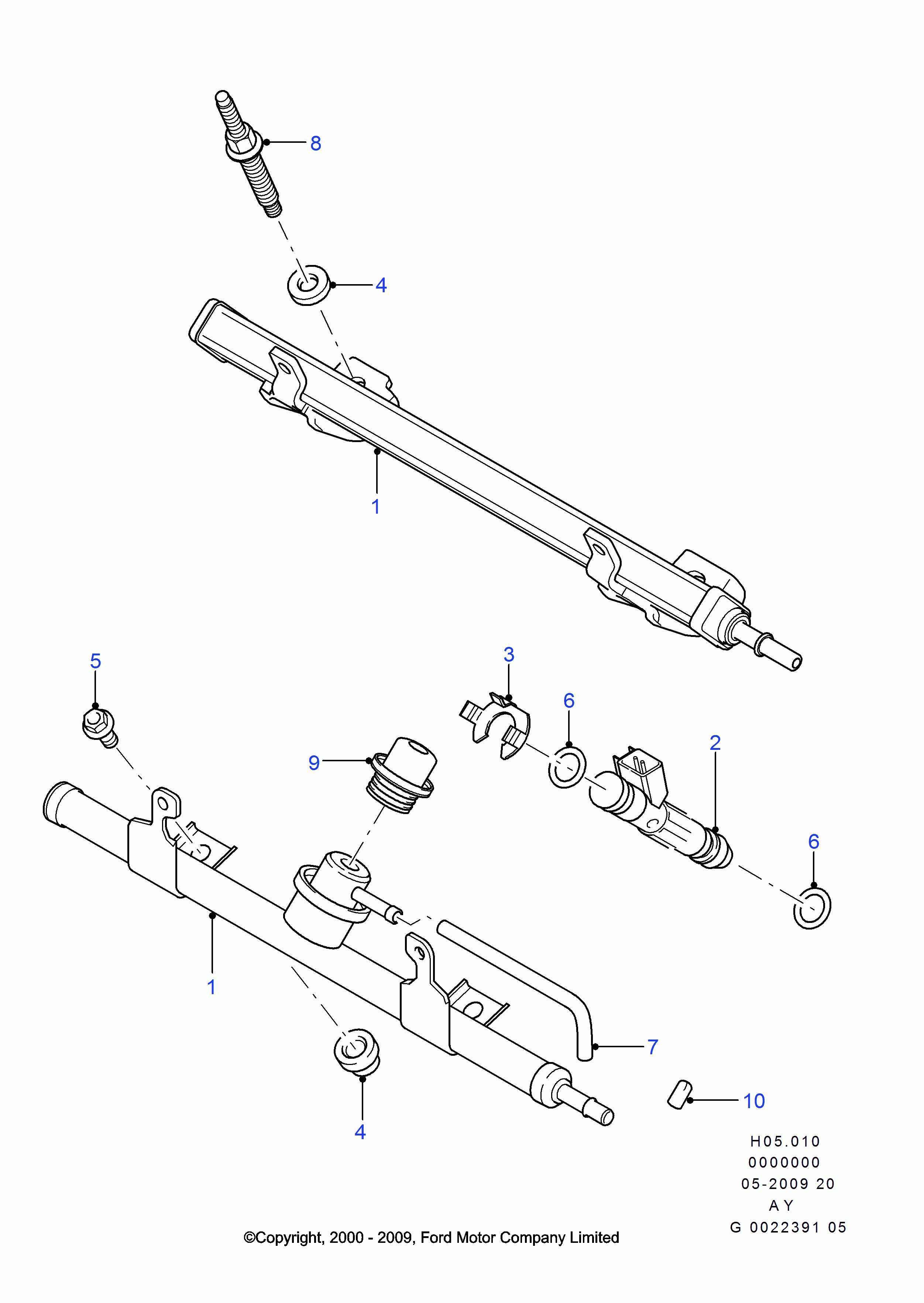 FORD 4334875 - Кільце ущільнювача, клапанна форсунка autozip.com.ua