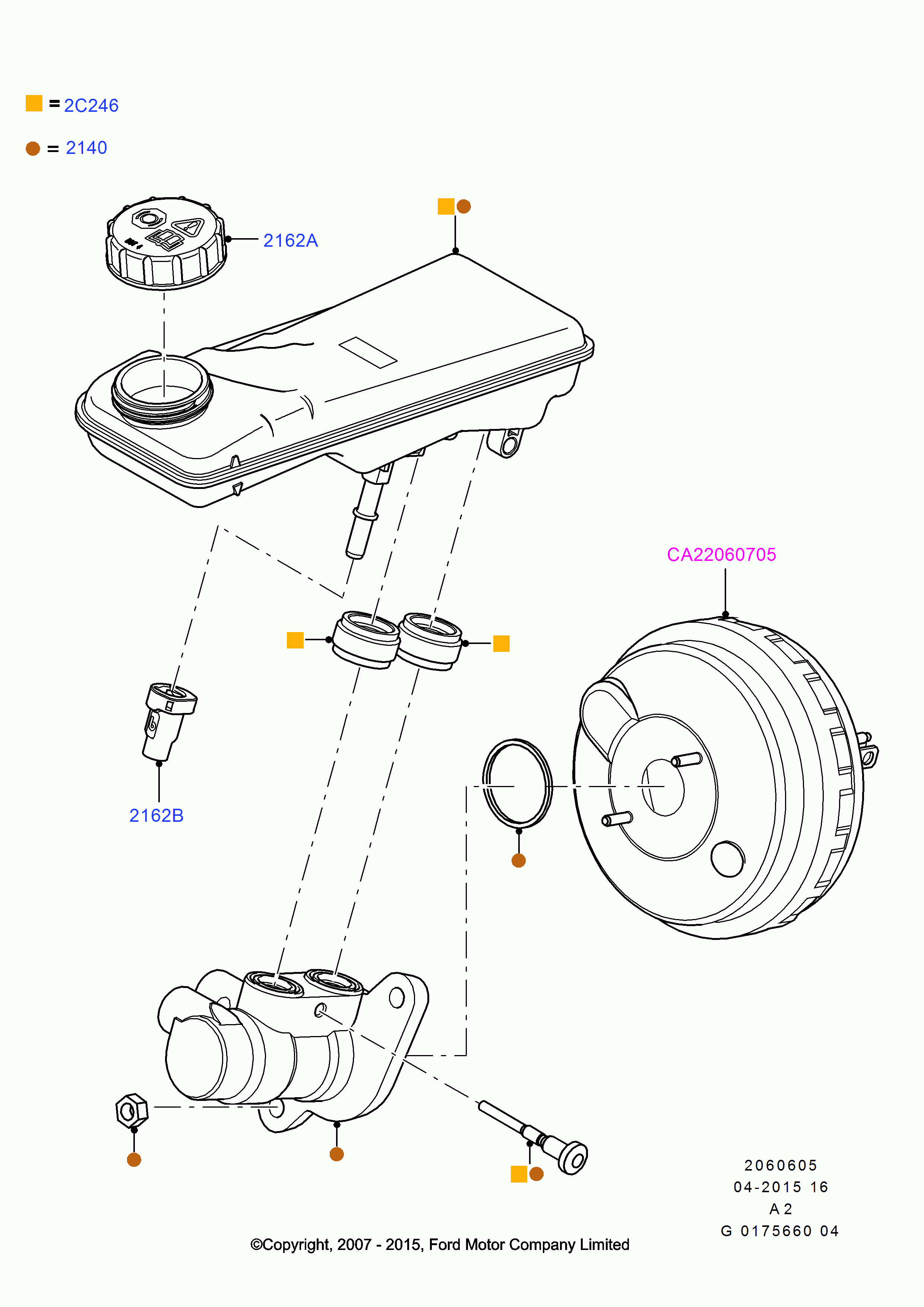 FORD 1846217 - Головний гальмівний циліндр autozip.com.ua