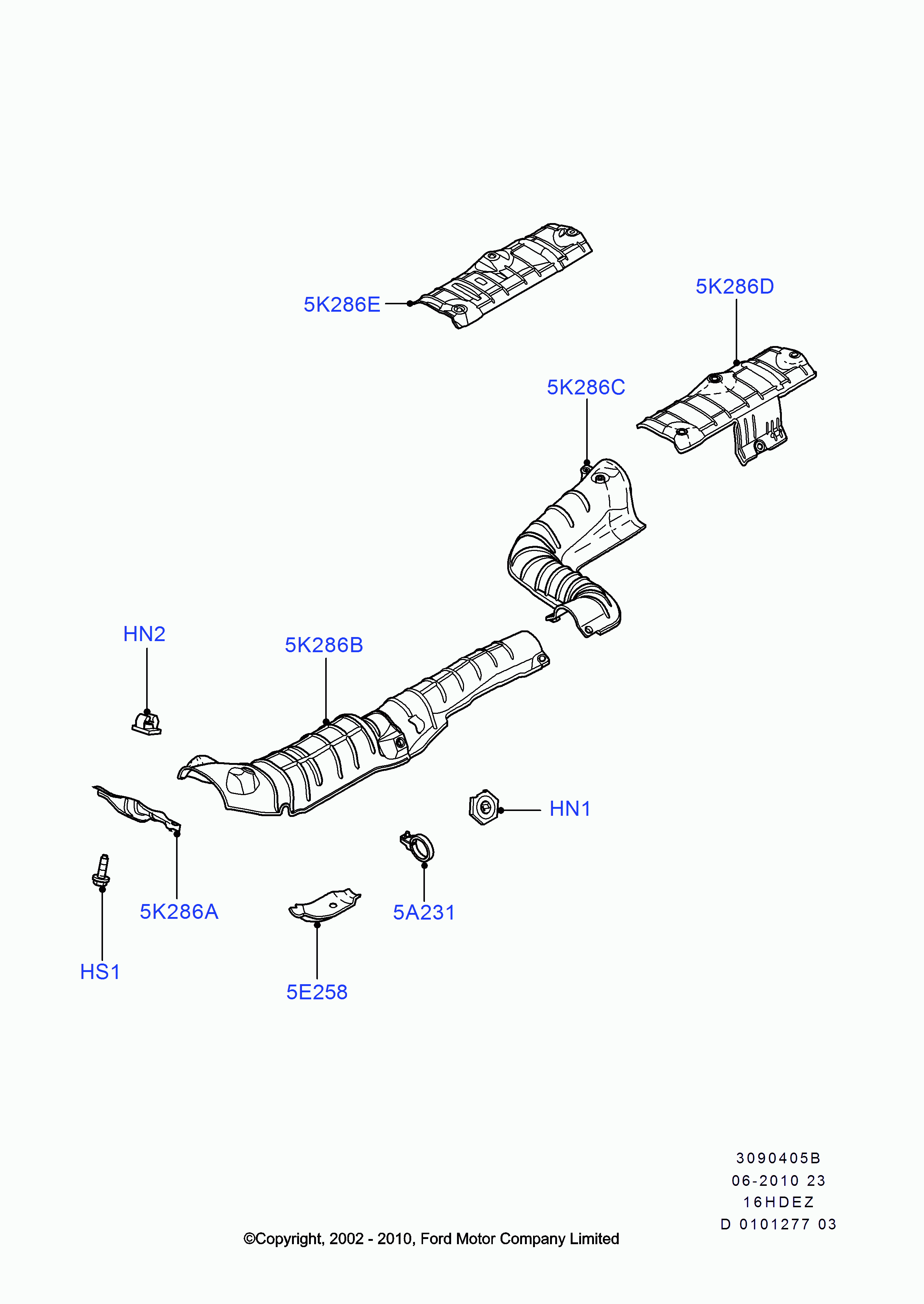 FORD USA 1 498 120 - Теплозахисний екран autozip.com.ua