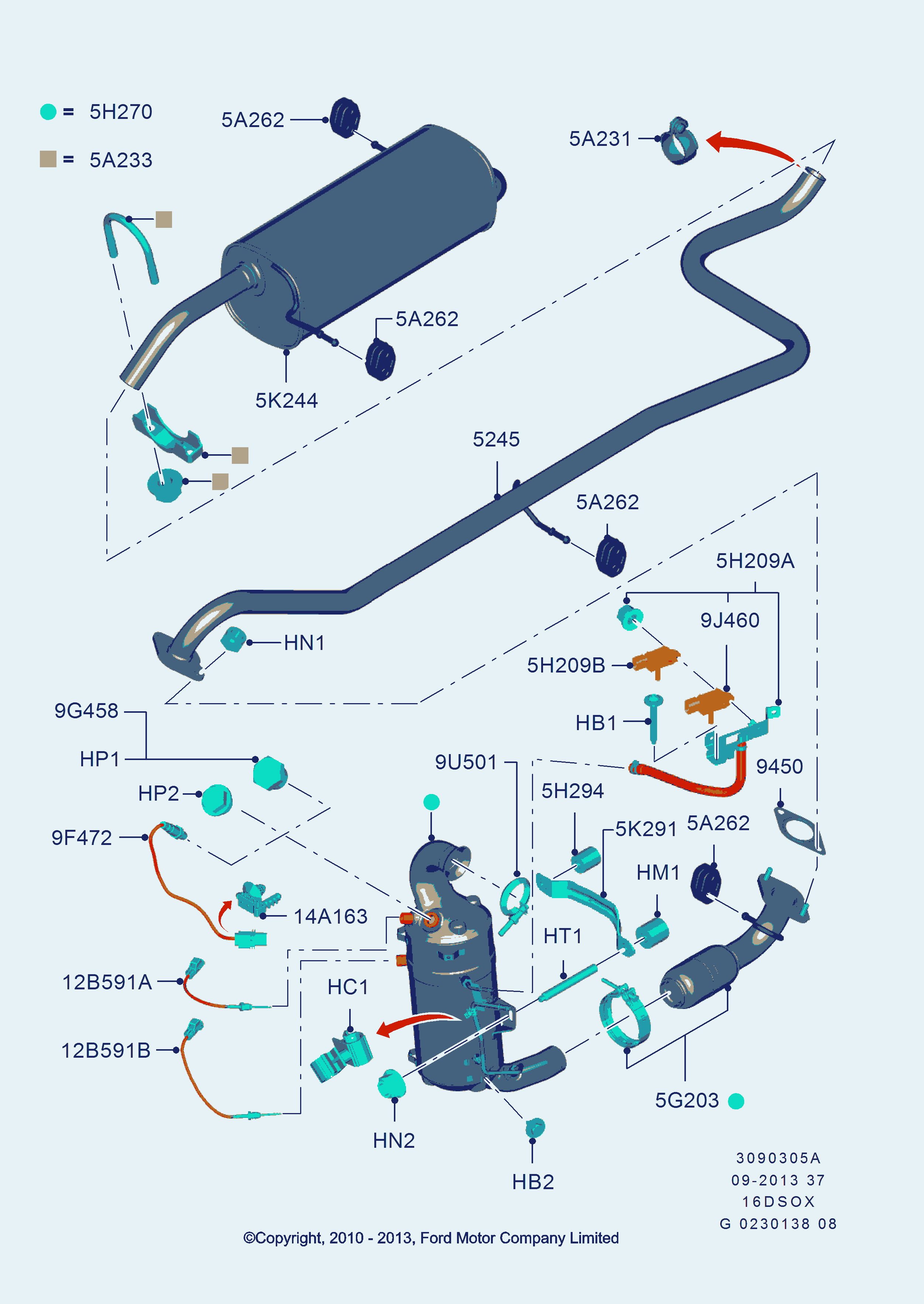 FORD 1673788 - Глушник вихлопних газів кінцевий autozip.com.ua