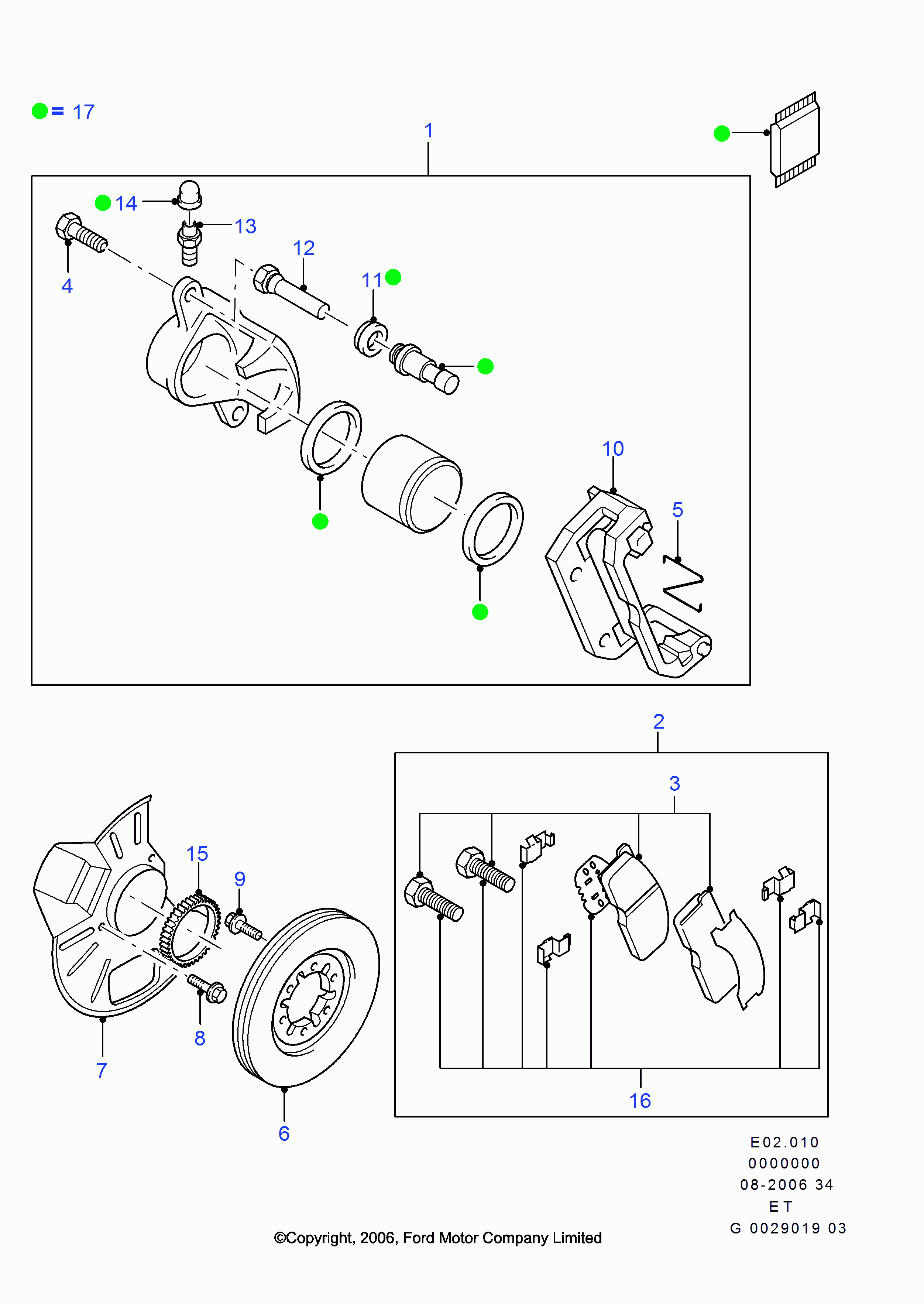 FORD 4883102 - Гальмівний диск autozip.com.ua