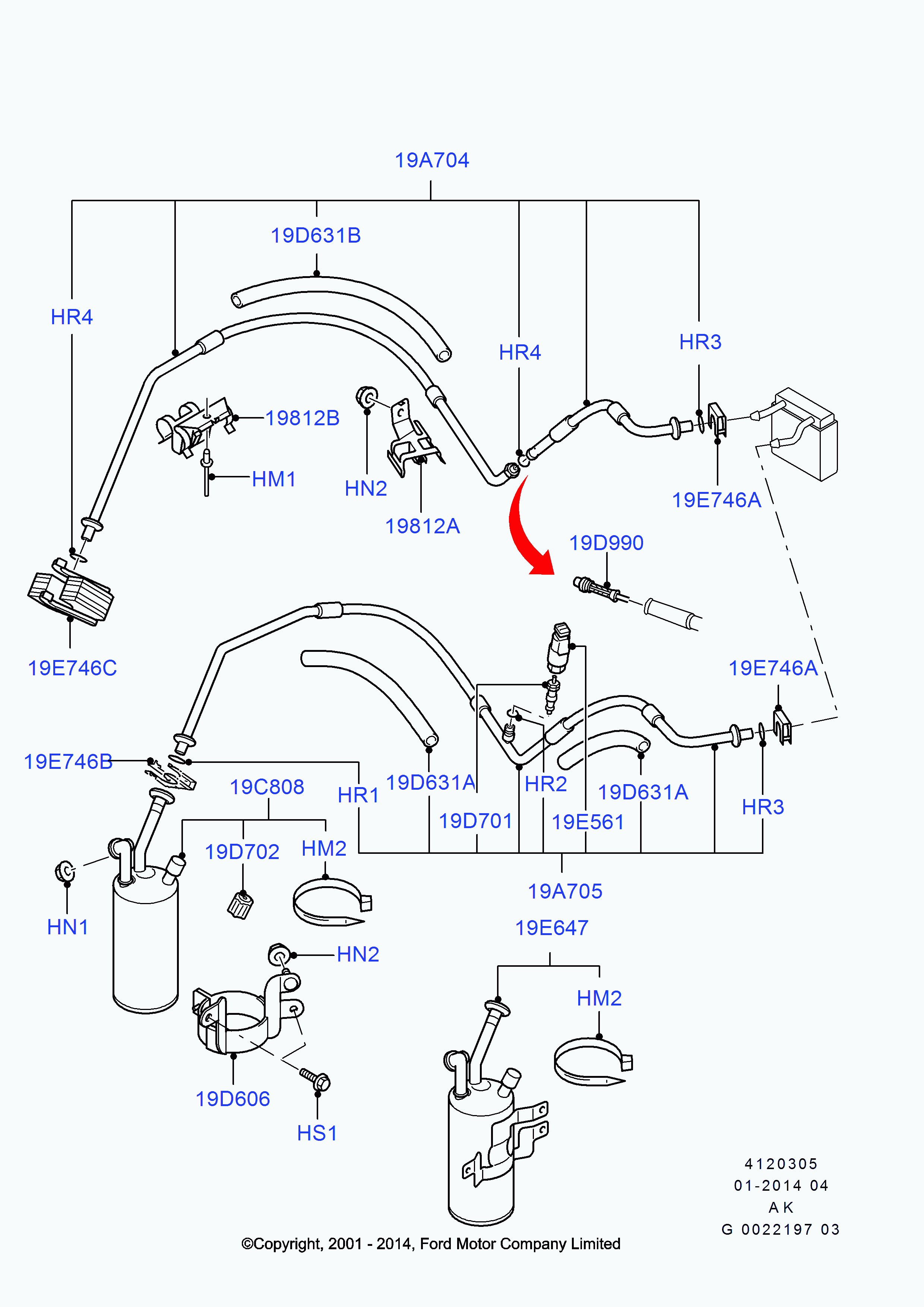 FORD 1 339 596 - Трубопровід високого / низького тиску, кондиціонер autozip.com.ua