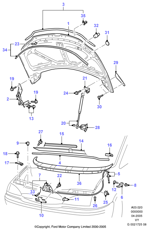 Seat 1133865 - Газова пружина, капот autozip.com.ua