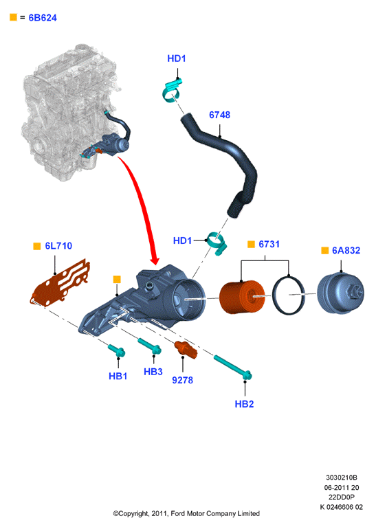 FORD 1720609 - Водяний насос autozip.com.ua