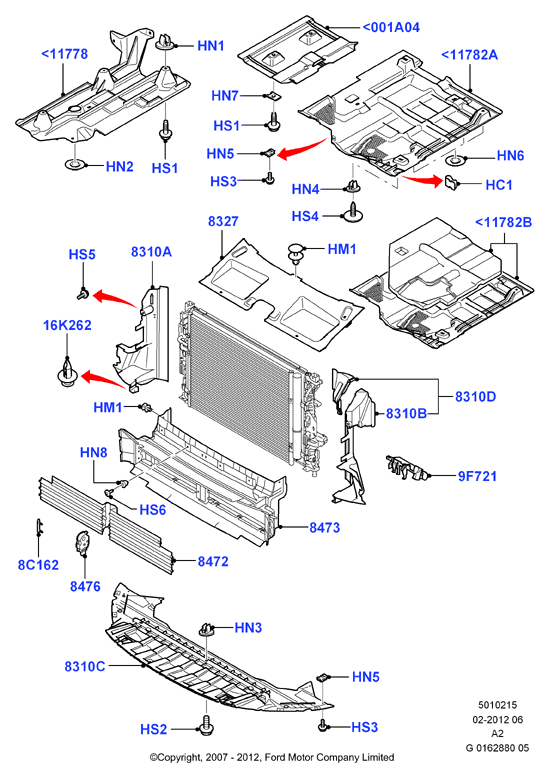 FORD 1555114 - Ізоляція моторного відділення autozip.com.ua