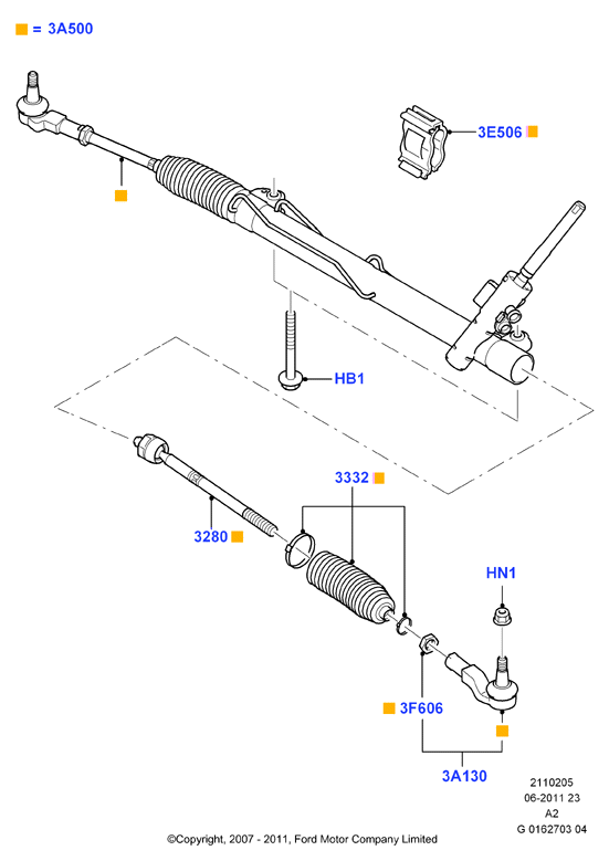 FORD 1789455 - Рульовий механізм, рейка autozip.com.ua