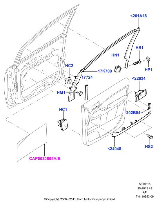 FORD 1214485 - Зажим, молдинг / захисна накладка autozip.com.ua