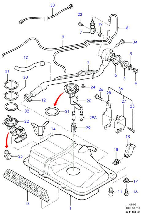 FORD 1 659 731 - Паливний бак autozip.com.ua