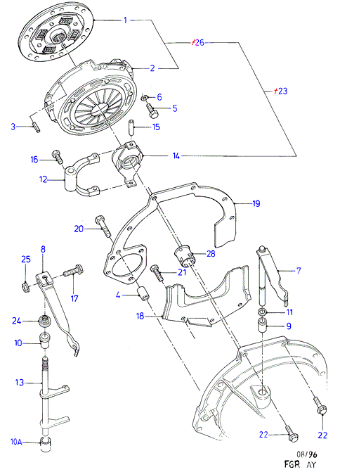 FORD 5024134 - Диск зчеплення autozip.com.ua